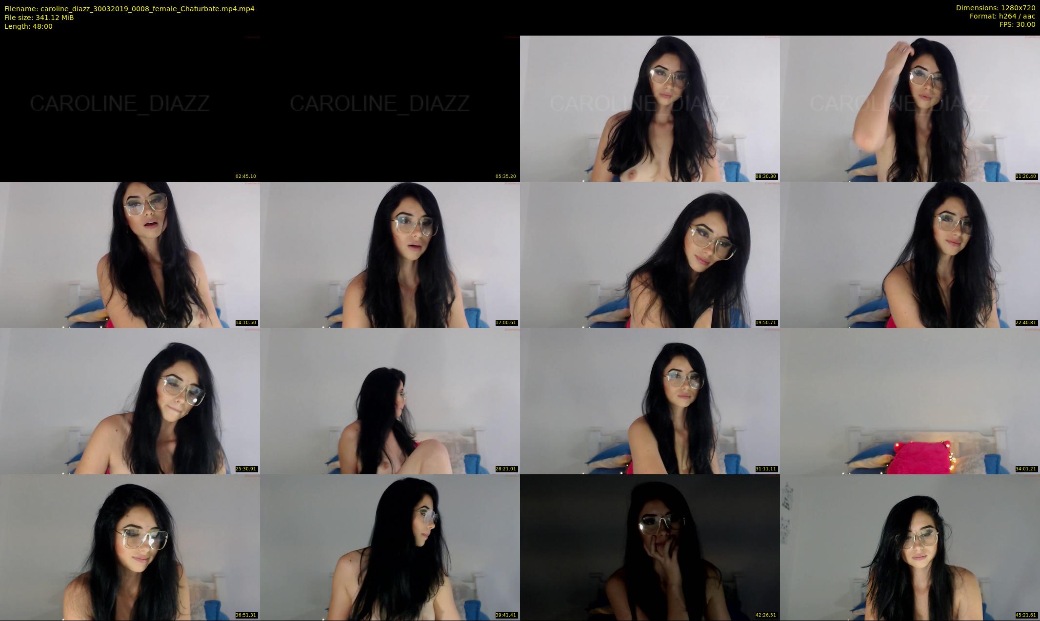 caroline_diazz — 48 minute Chaturbate female cam show recording, 720p, Mar 30, 2019