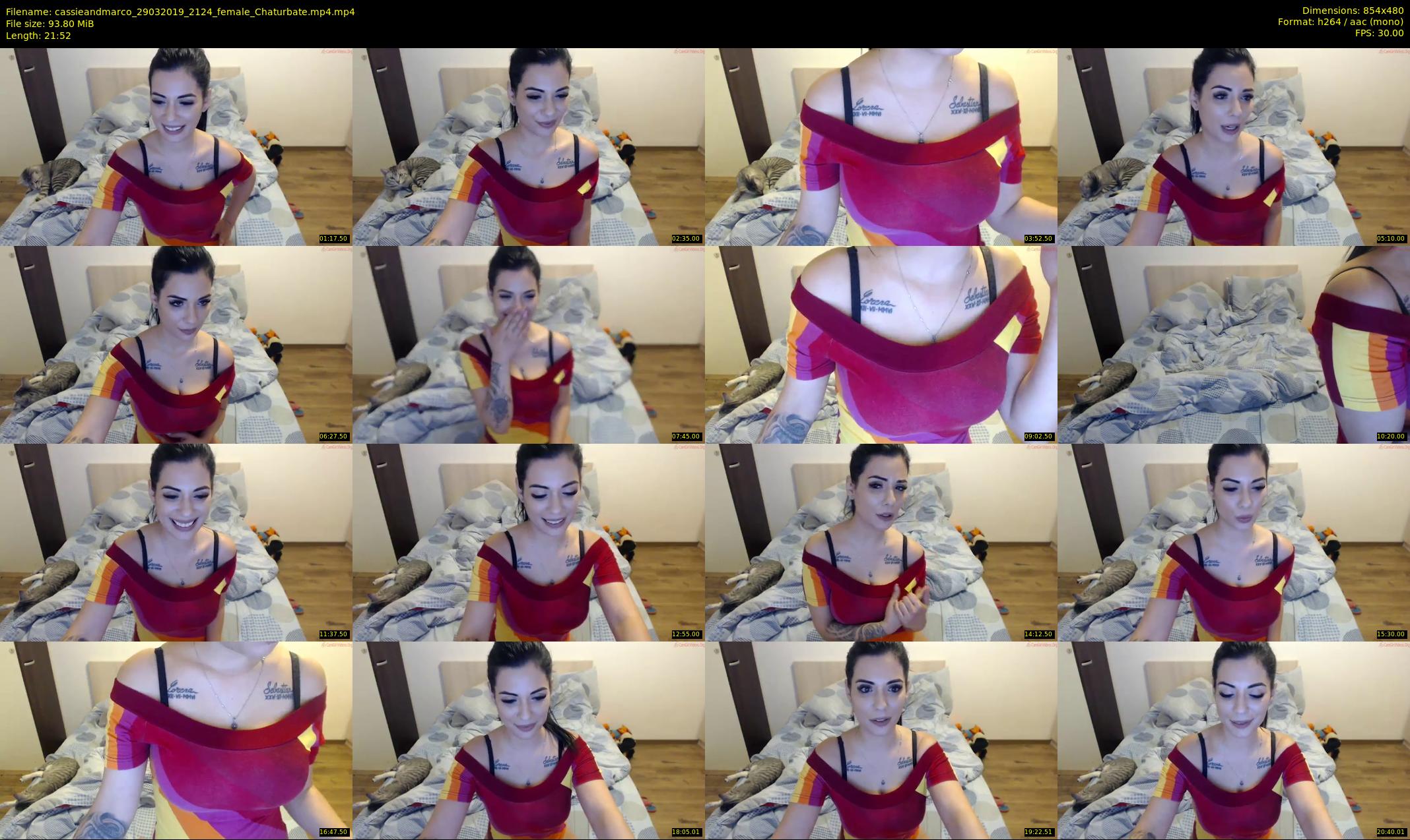 cassieandmarco — 22 minute Chaturbate female cam show recording, 480p, Mar 29, 2019