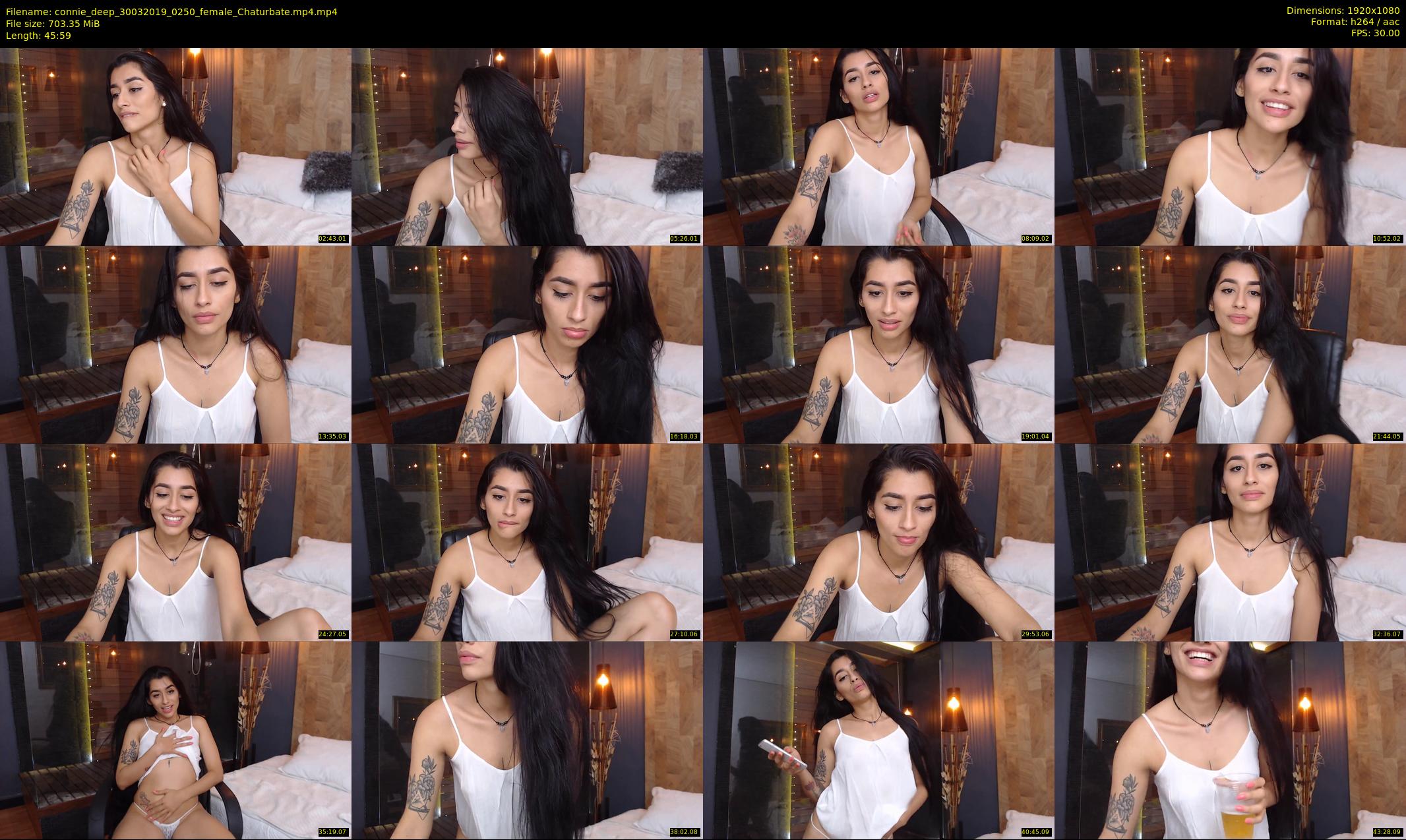 connie_deep — 46 minute Chaturbate female cam show recording, 1080p, Mar 30, 2019