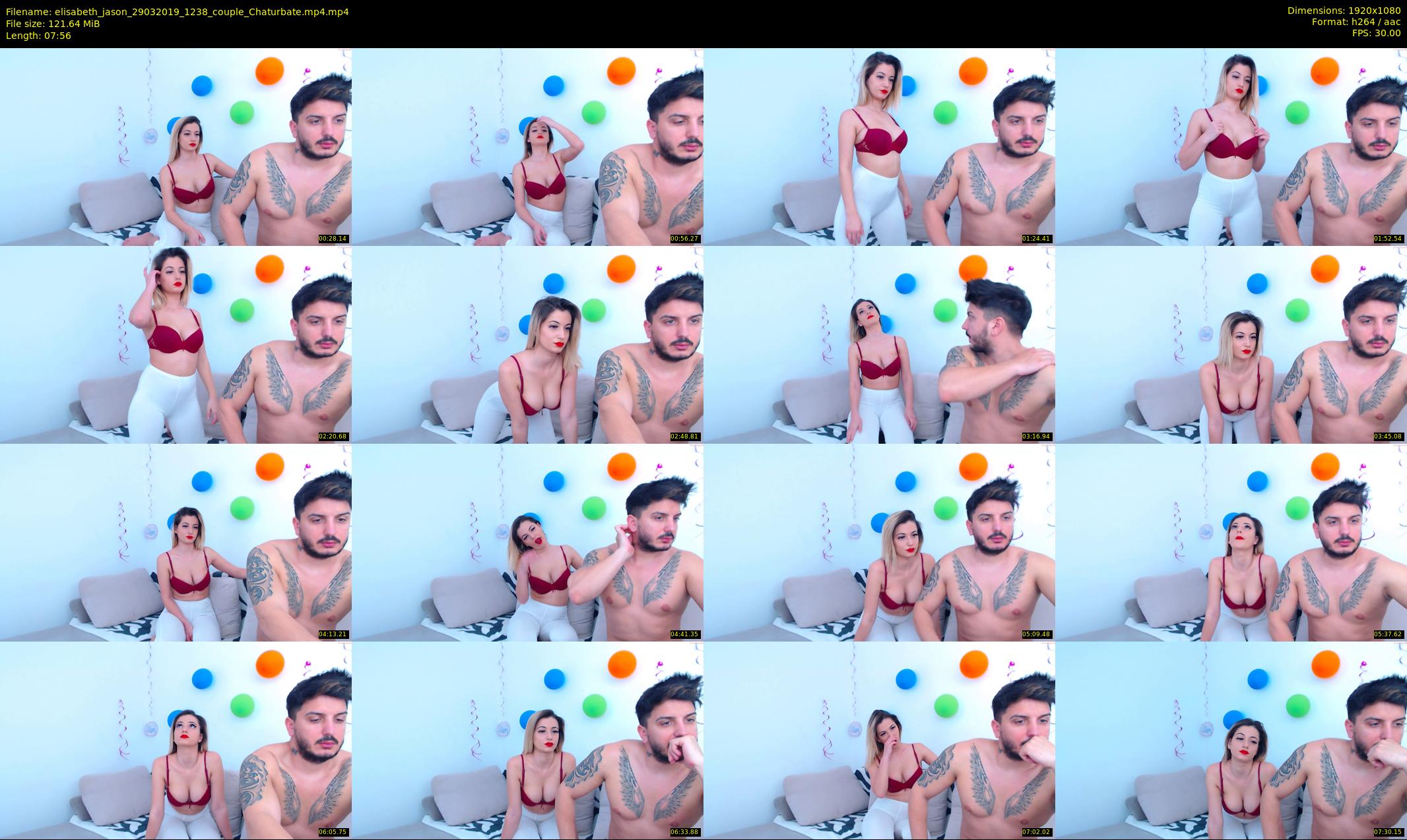 elisabeth_jason — 8 minute Chaturbate couple cam show recording, 1080p, Mar 29, 2019