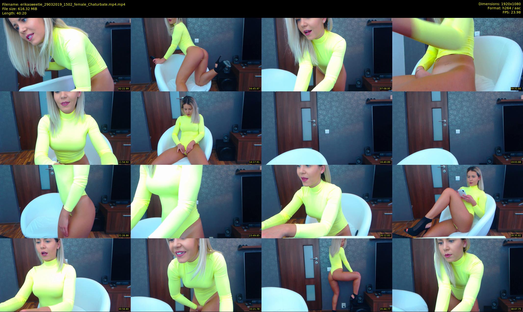 erikasweetie — 41 minute Chaturbate female cam show recording, 1080p, Mar 29, 2019