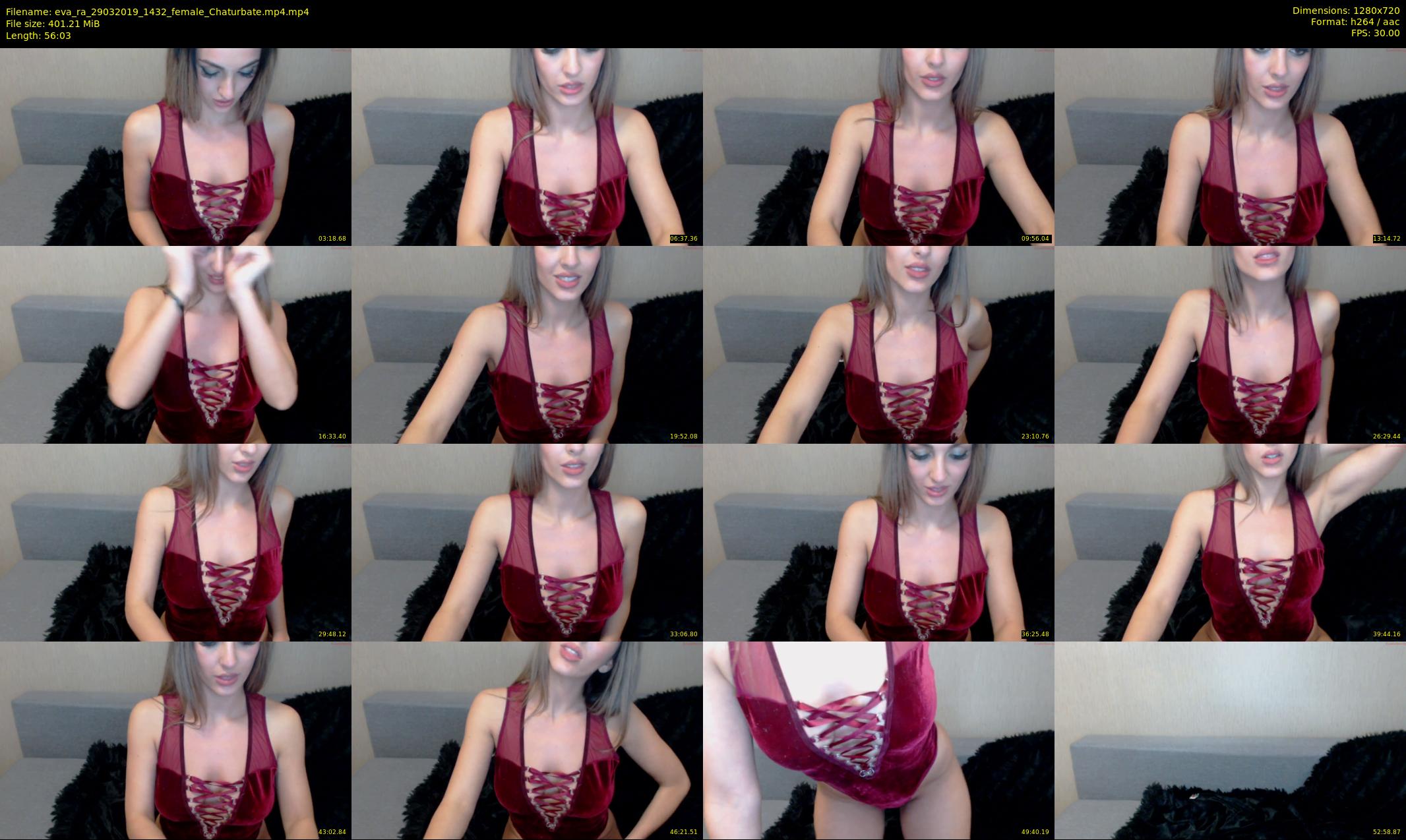 eva_ra — 57 minute Chaturbate female cam show recording, 720p, Mar 29, 2019
