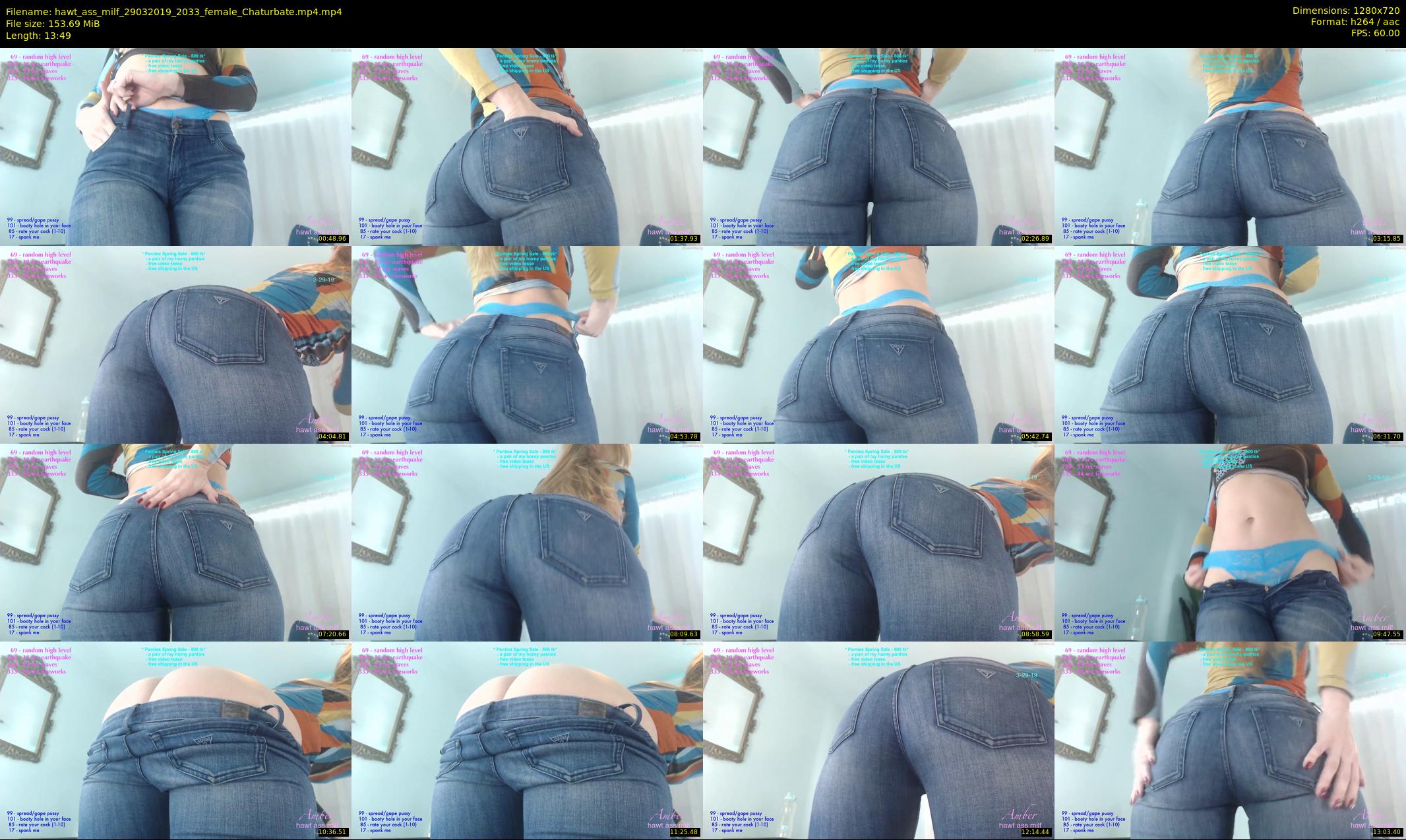hawt_ass_milf — 14 minute Chaturbate female cam show recording, 720p, Mar 29, 2019