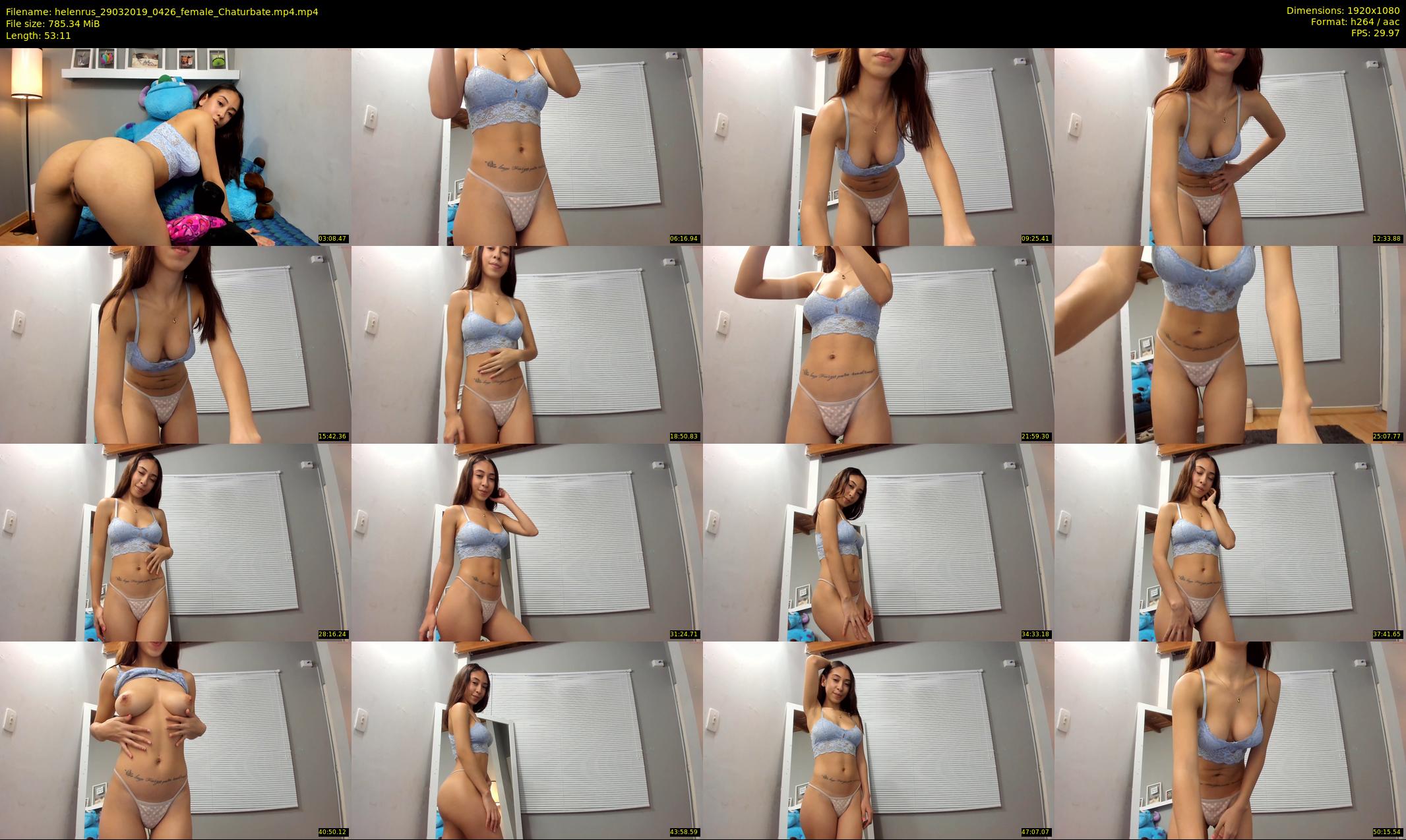 helenrus — 54 minute Chaturbate female cam show recording, 1080p, Mar 29, 2019