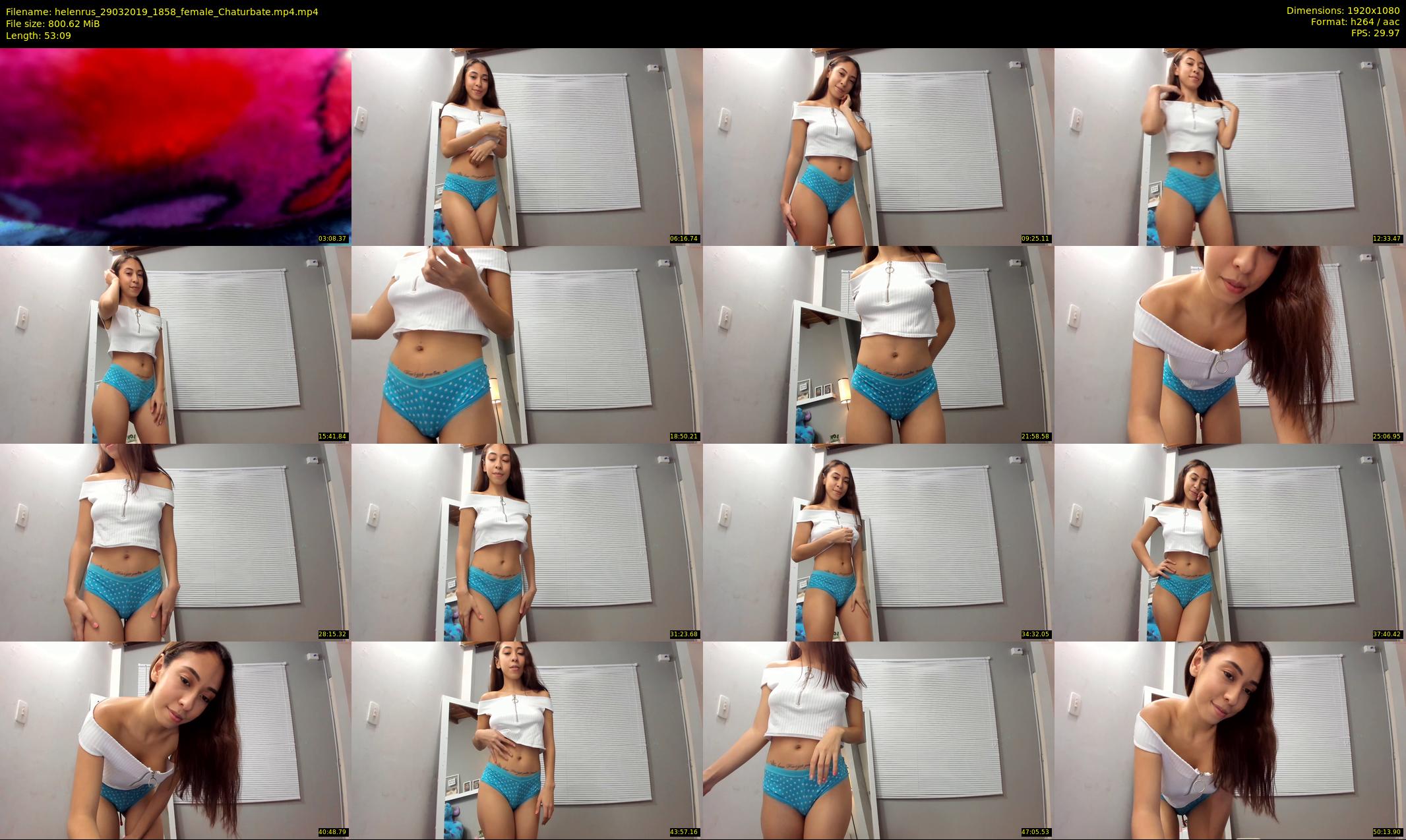 helenrus — 54 minute Chaturbate female cam show recording, 1080p, Mar 29, 2019