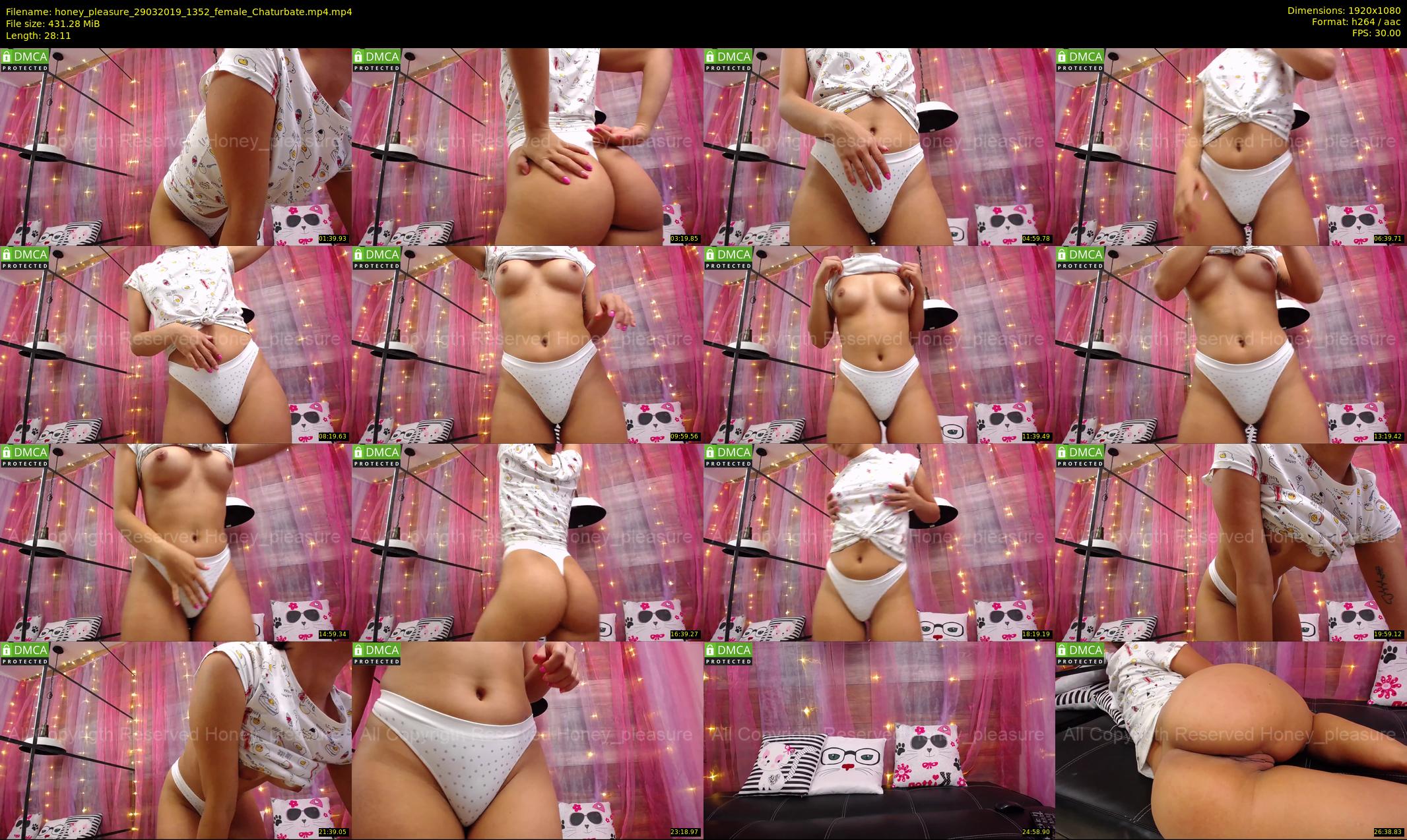 honey_pleasure — 29 minute Chaturbate female cam show recording, 1080p, Mar 29, 2019