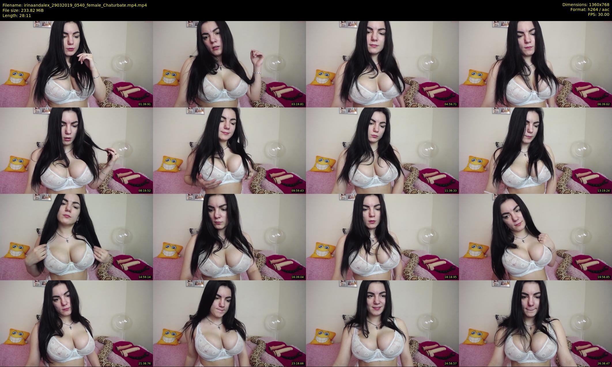 irinaandalex — 29 minute Chaturbate couple cam show recording, 720p, Mar 29, 2019