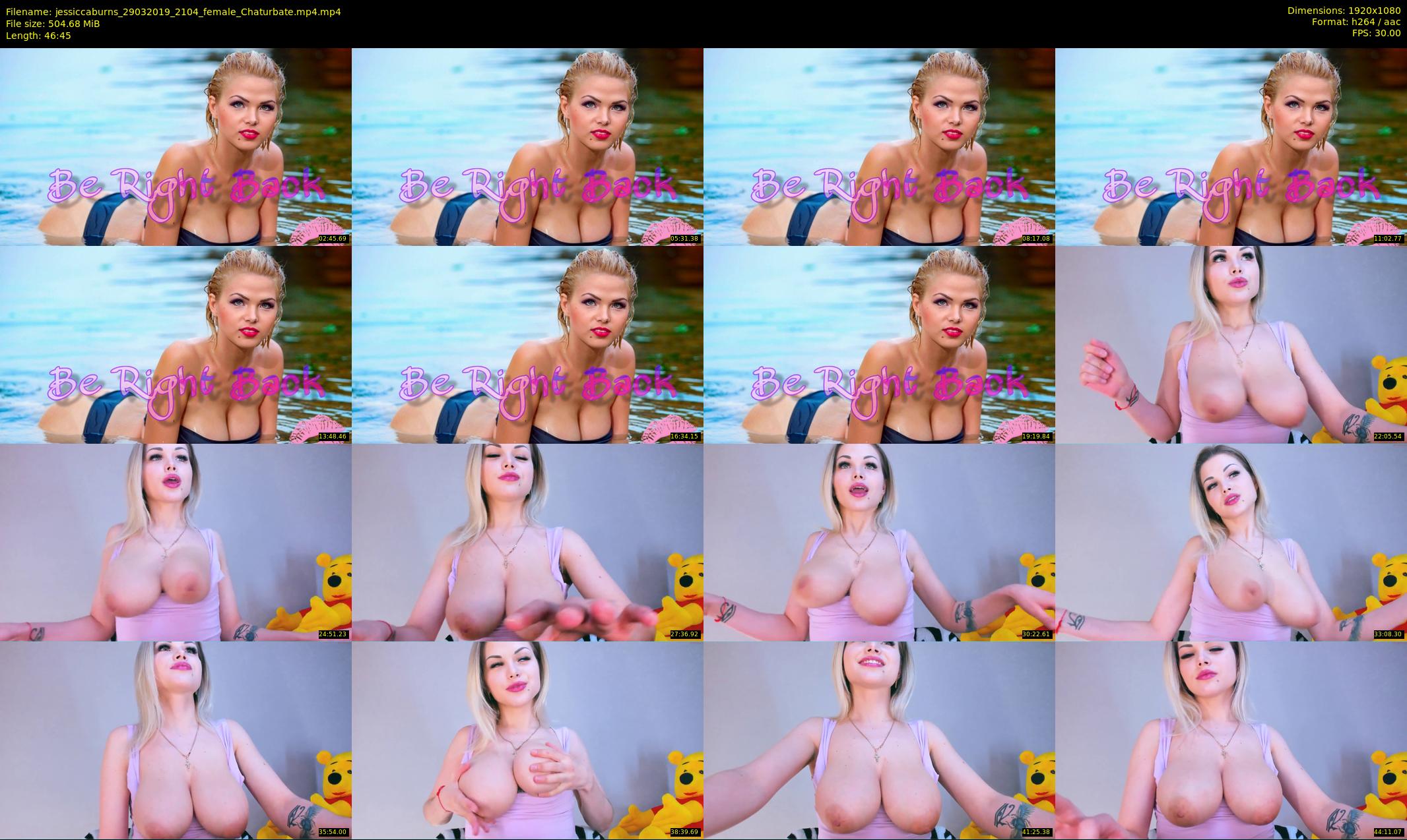jessiccaburns — 47 minute Chaturbate female cam show recording, 1080p, Mar 29, 2019