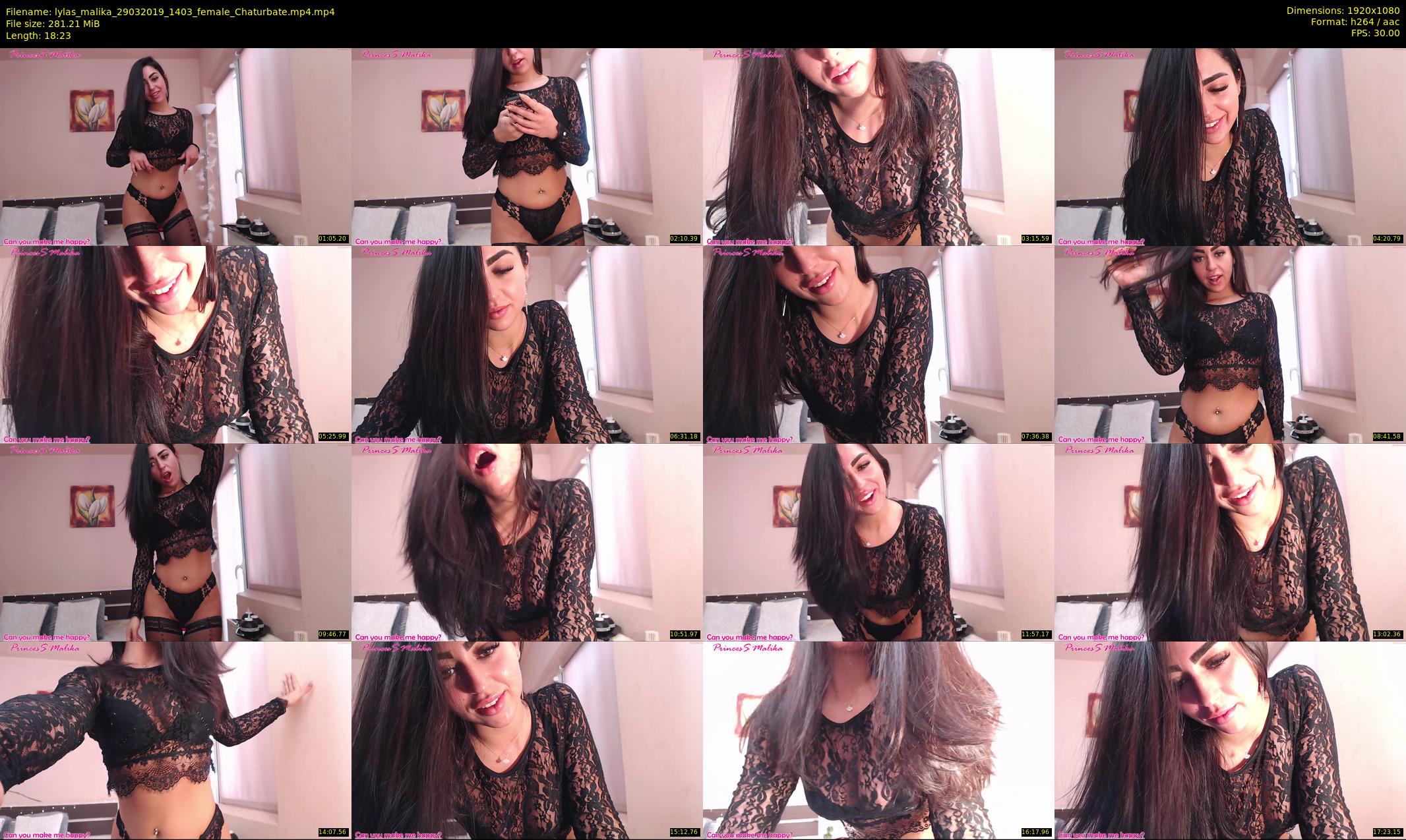 lylas_malika — 19 minute Chaturbate female cam show recording, 1080p, Mar 29, 2019