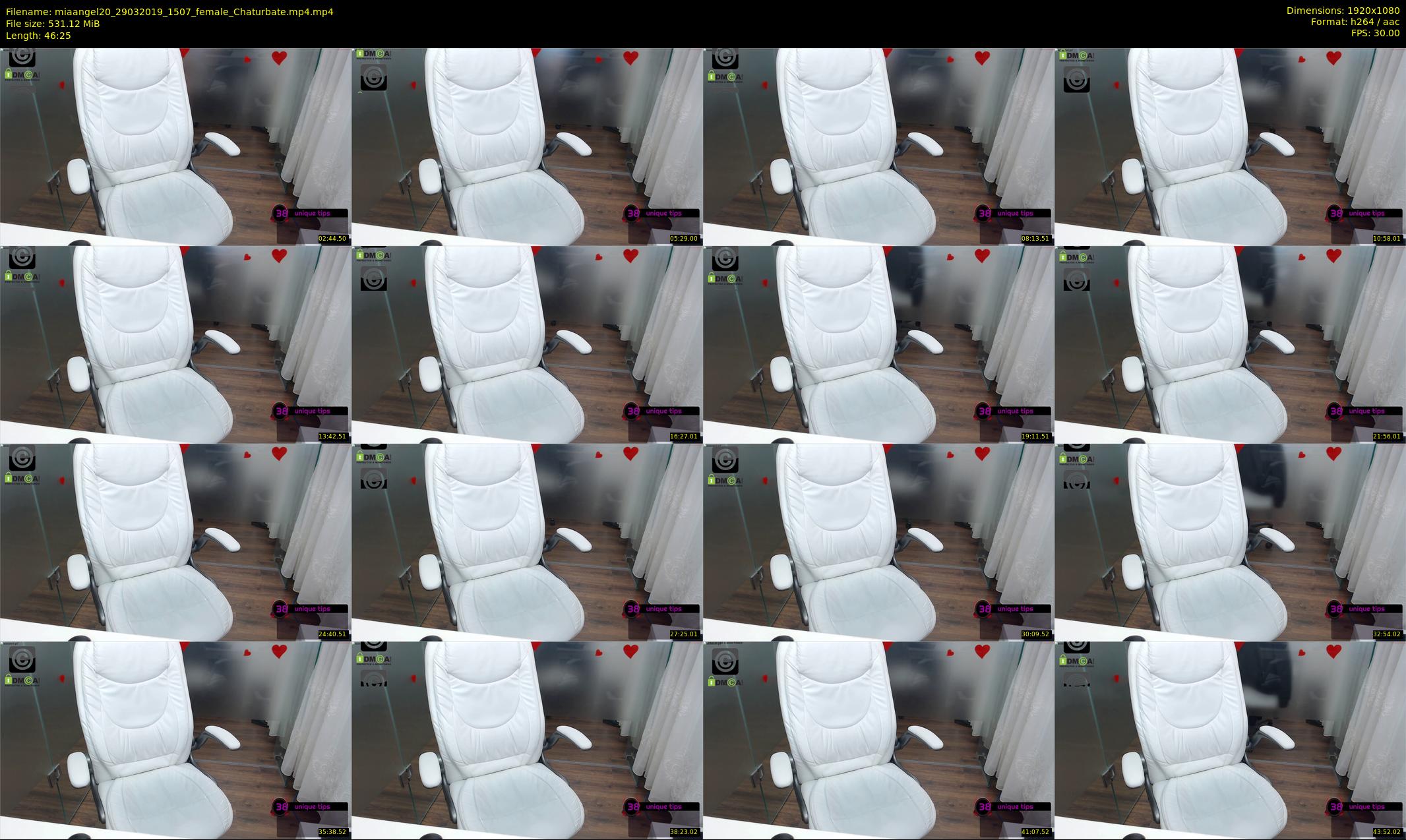 miaangel20 — 47 minute Chaturbate female cam show recording, 1080p, Mar 29, 2019
