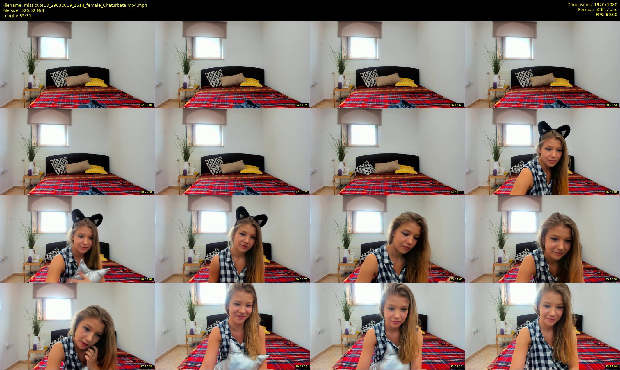missicute18 — 36 minute Chaturbate female cam show recording, 1080p, Mar 29, 2019