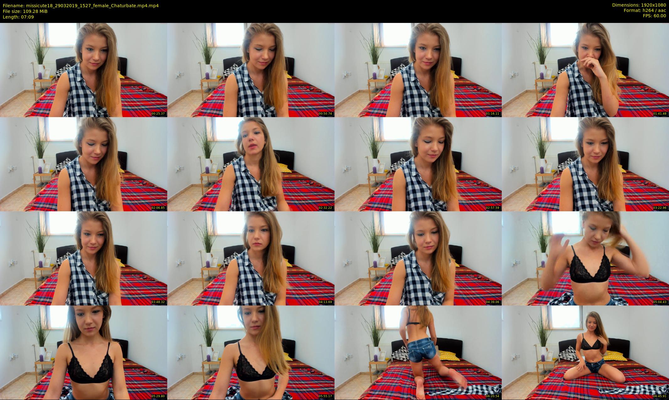 missicute18 — 8 minute Chaturbate female cam show recording, 1080p, Mar 29, 2019