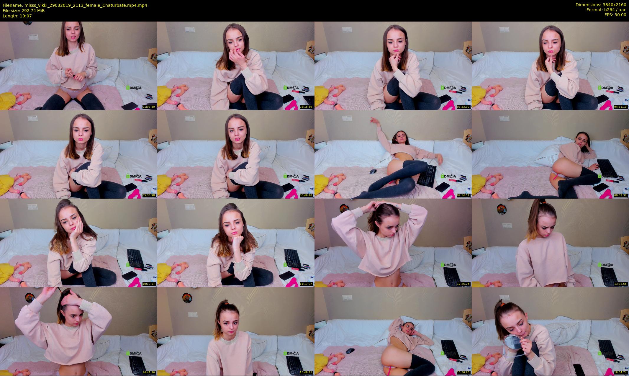 misss_vikki — 20 minute Chaturbate female cam show recording, 4K, Mar 29, 2019