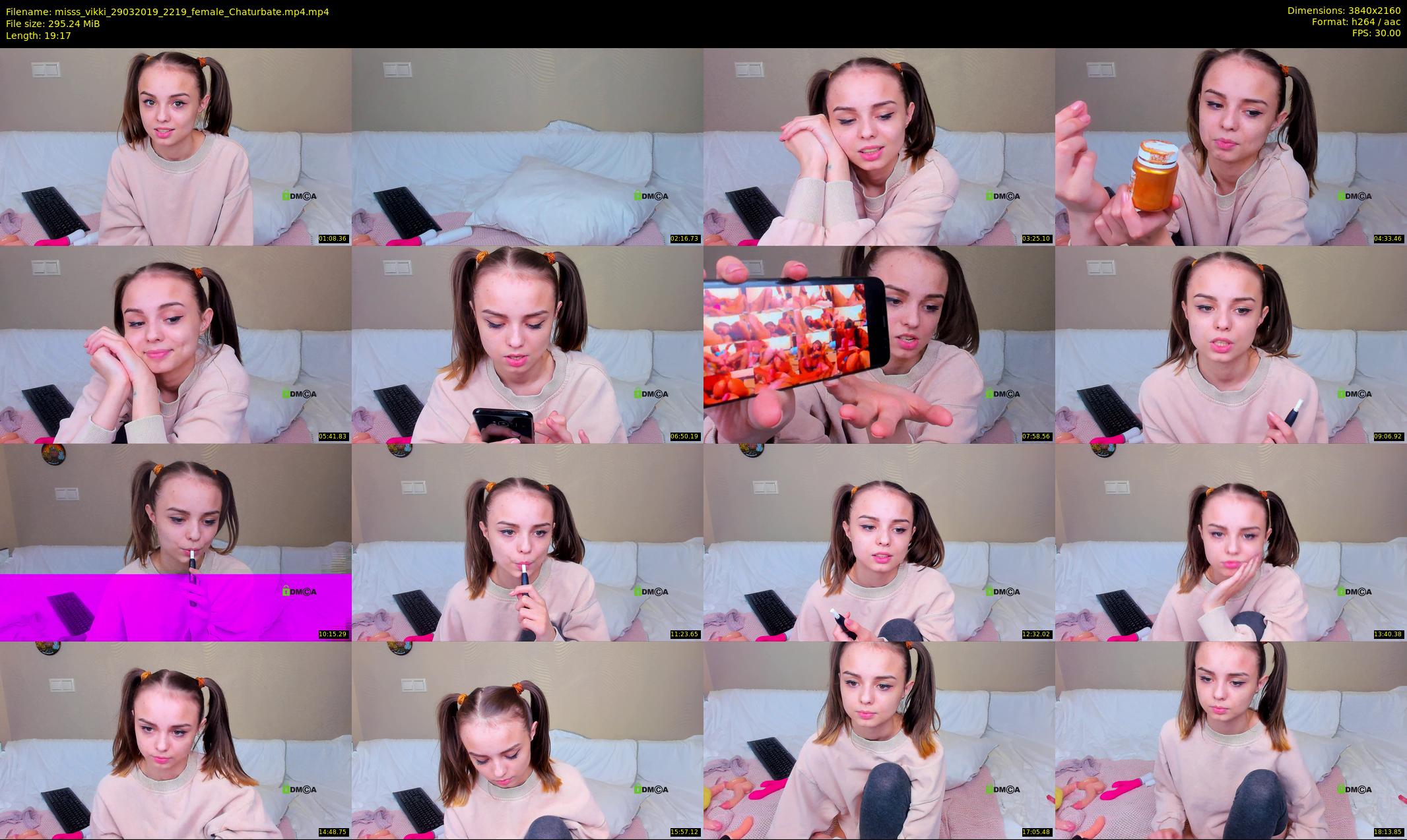 misss_vikki — 20 minute Chaturbate female cam show recording, 4K, Mar 29, 2019