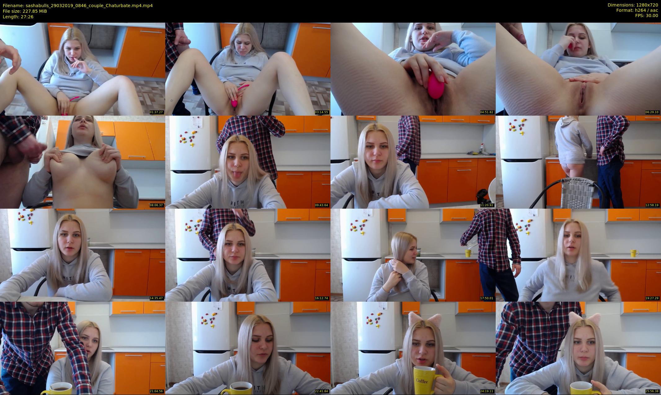 sashabulls — 28 minute Chaturbate couple cam show recording, 720p, Mar 29, 2019