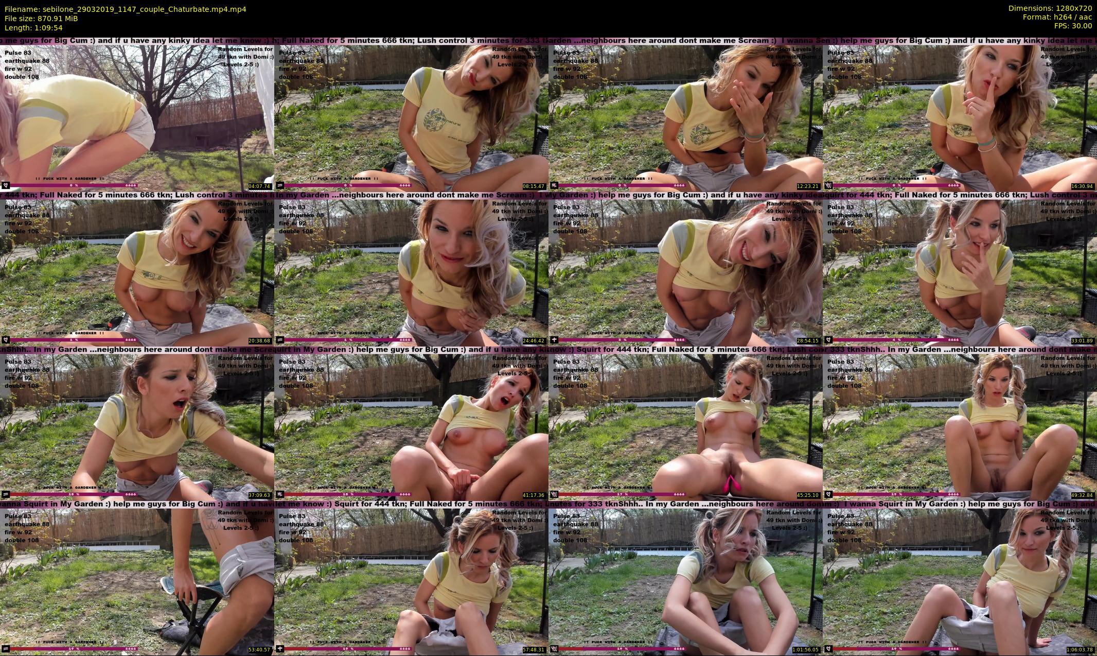 sebilone — 70 minute Chaturbate couple cam show recording, 720p, Mar 29, 2019