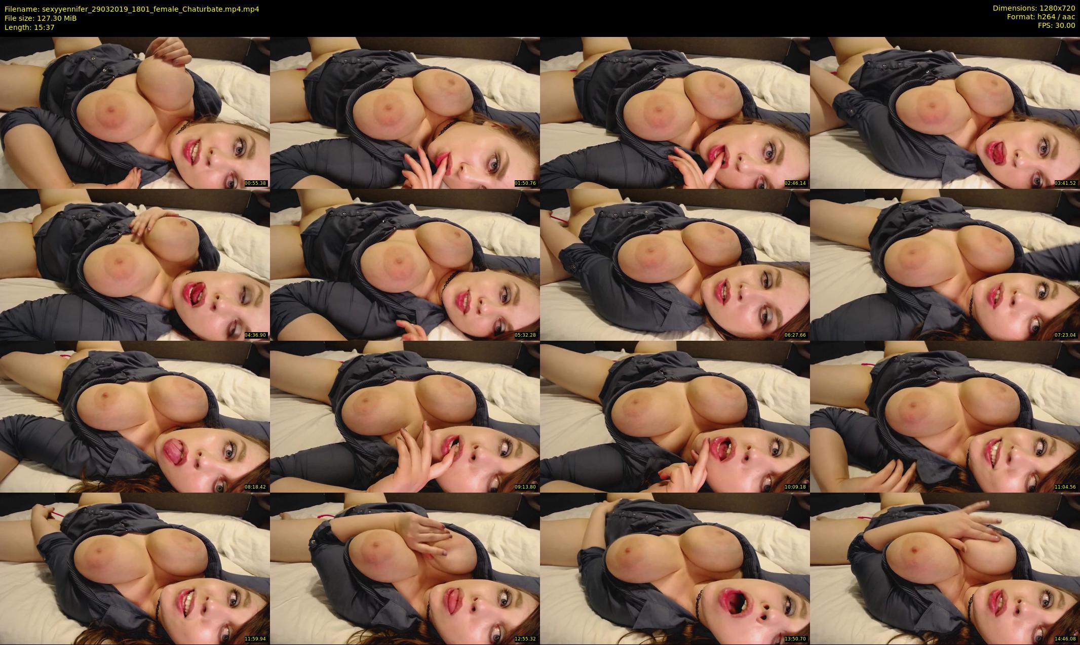 sexyyennifer — 16 minute Chaturbate female cam show recording, 720p, Mar 29, 2019