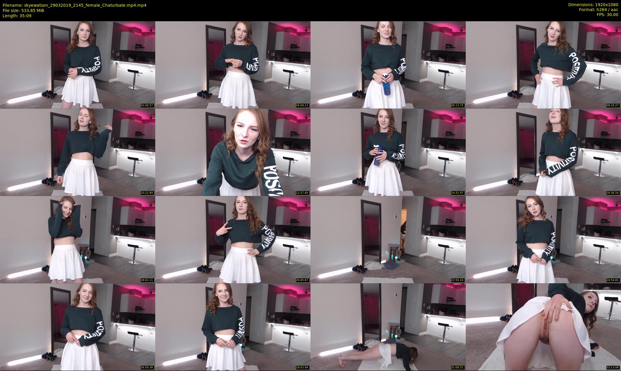 skyewatson — 36 minute Chaturbate female cam show recording, 1080p, Mar 29, 2019