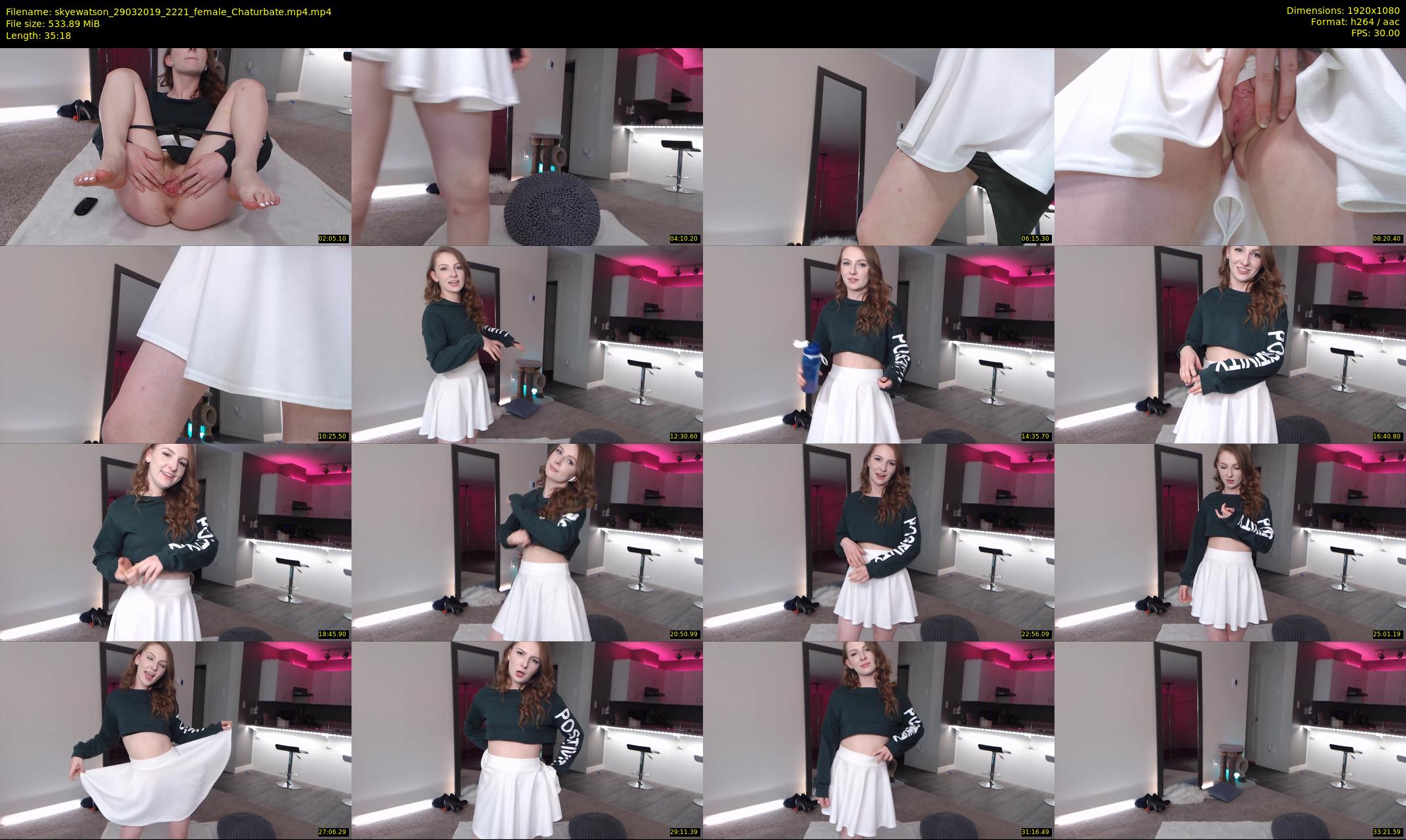 skyewatson — 36 minute Chaturbate female cam show recording, 1080p, Mar 29, 2019