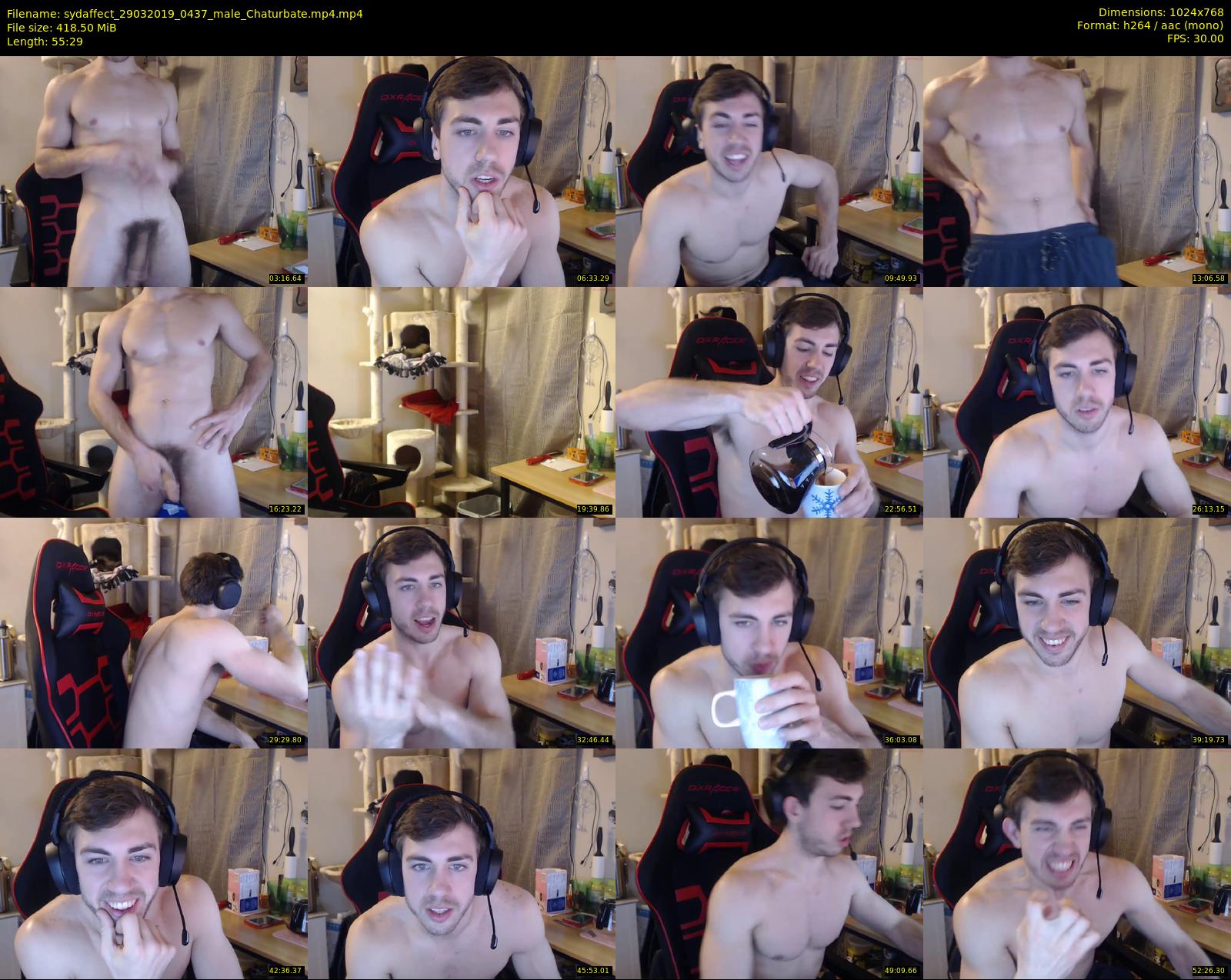 sydaffect — 56 minute Chaturbate male cam show recording, 720p, Mar 29, 2019