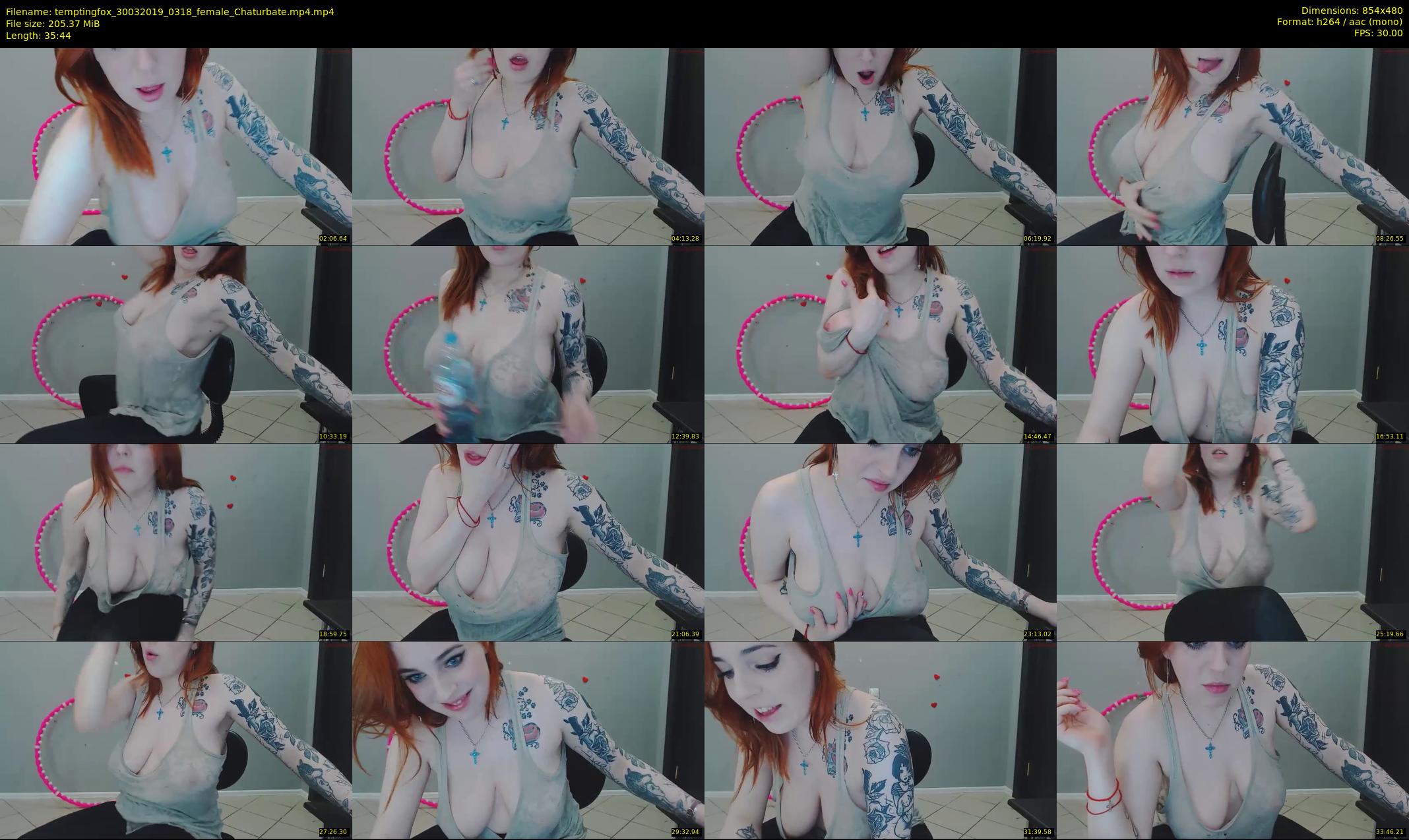 temptingfox — 36 minute Chaturbate female cam show recording, 480p, Mar 30, 2019