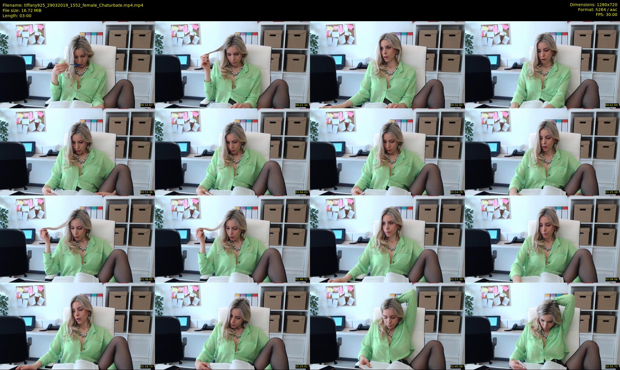 tiffany925 — 3 minute Chaturbate female cam show recording, 720p, Mar 29, 2019