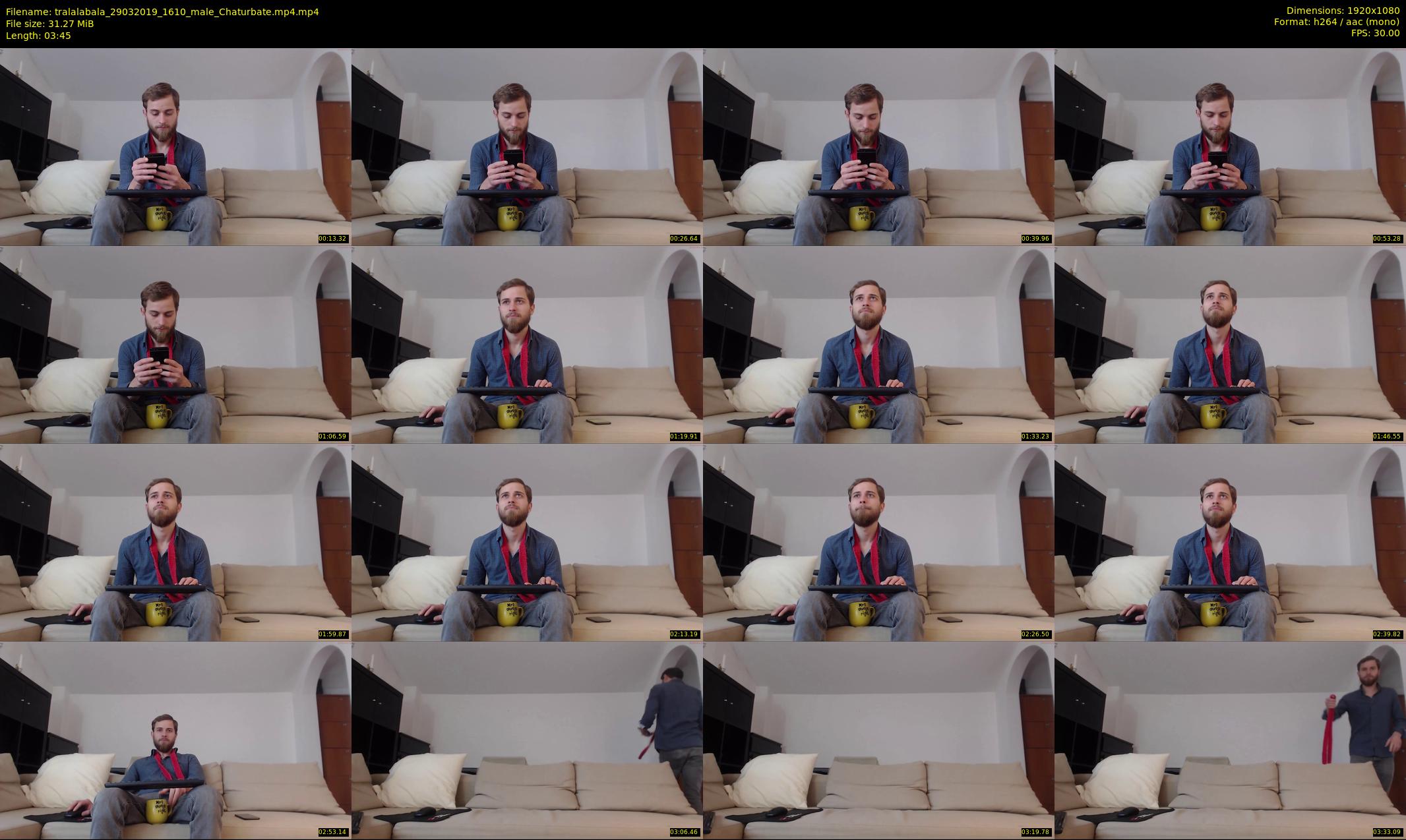 tralalabala — 4 minute Chaturbate male cam show recording, 1080p, Mar 29, 2019