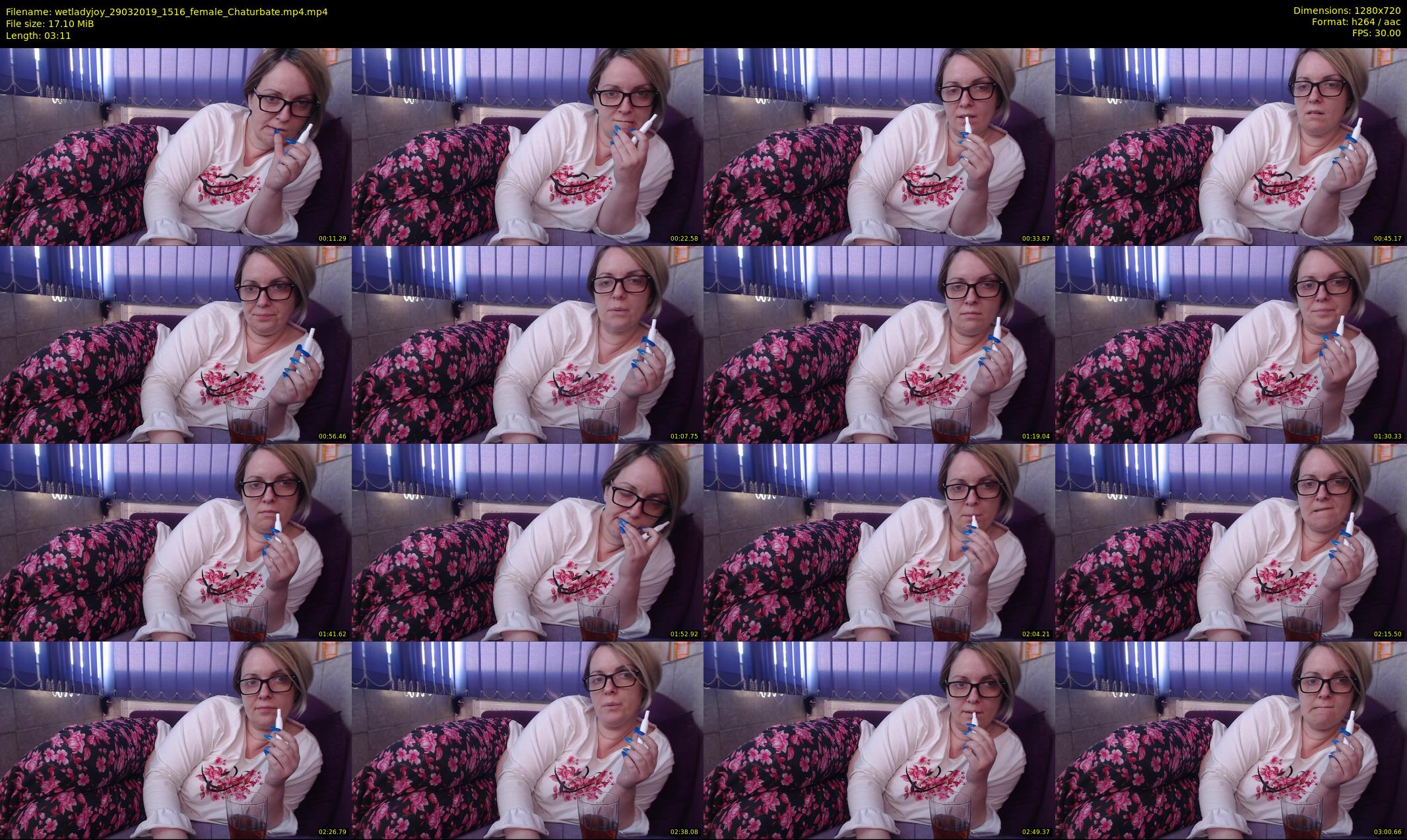wetladyjoy — 4 minute Chaturbate female cam show recording, 720p, Mar 29, 2019