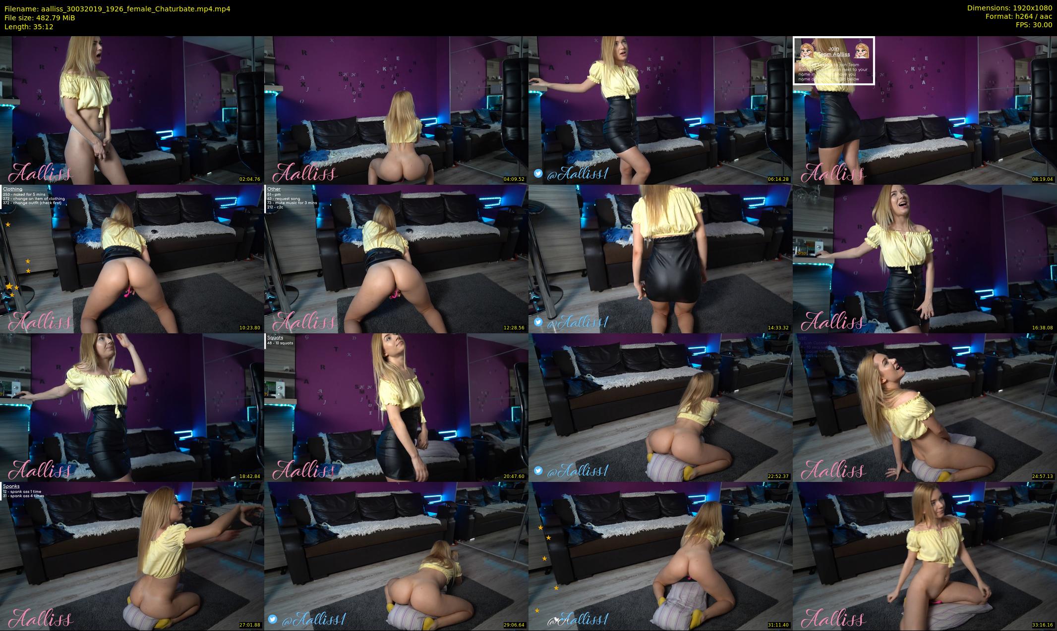 aalliss — 36 minute Chaturbate female cam show recording, 1080p, Mar 30, 2019