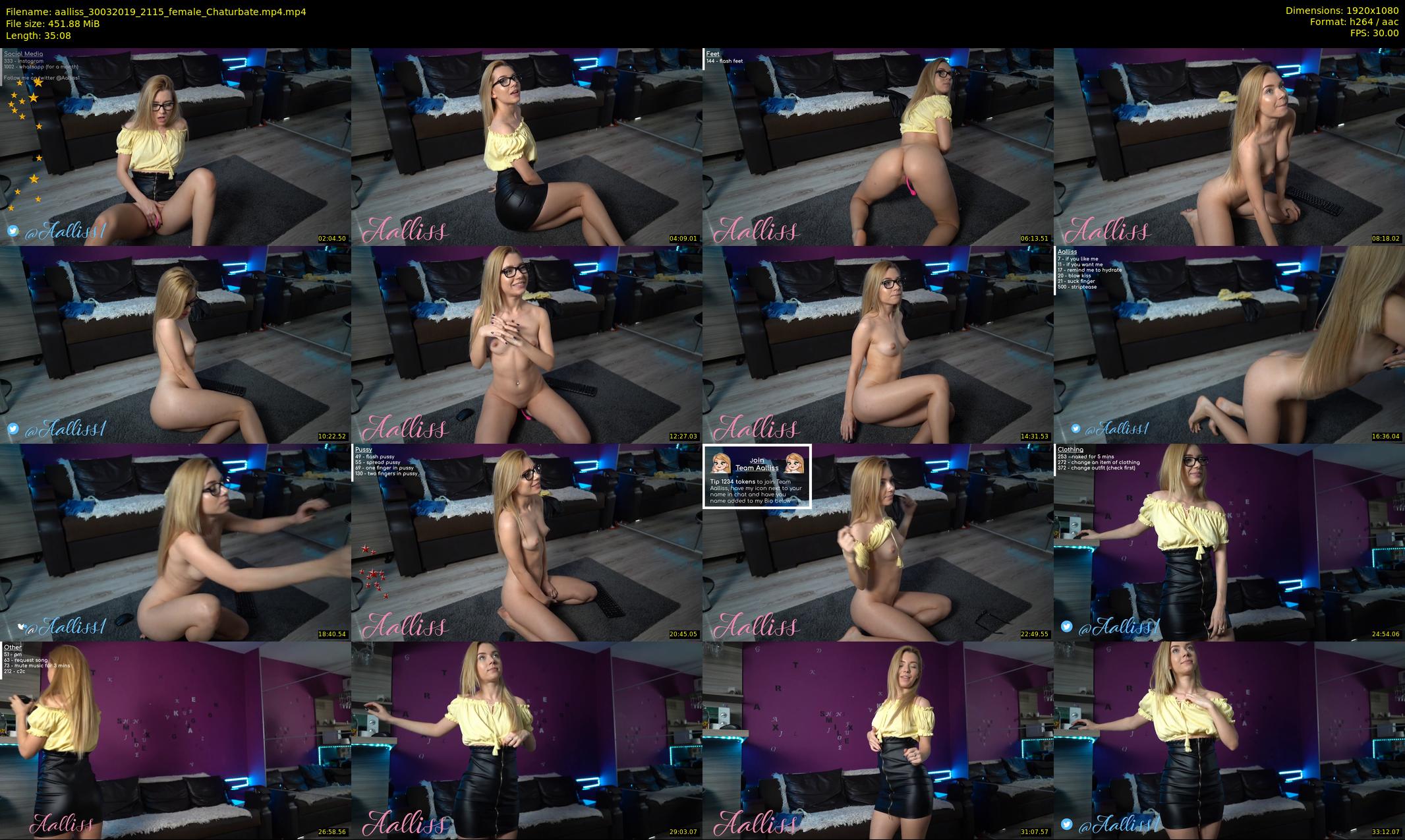 aalliss — 36 minute Chaturbate female cam show recording, 1080p, Mar 30, 2019