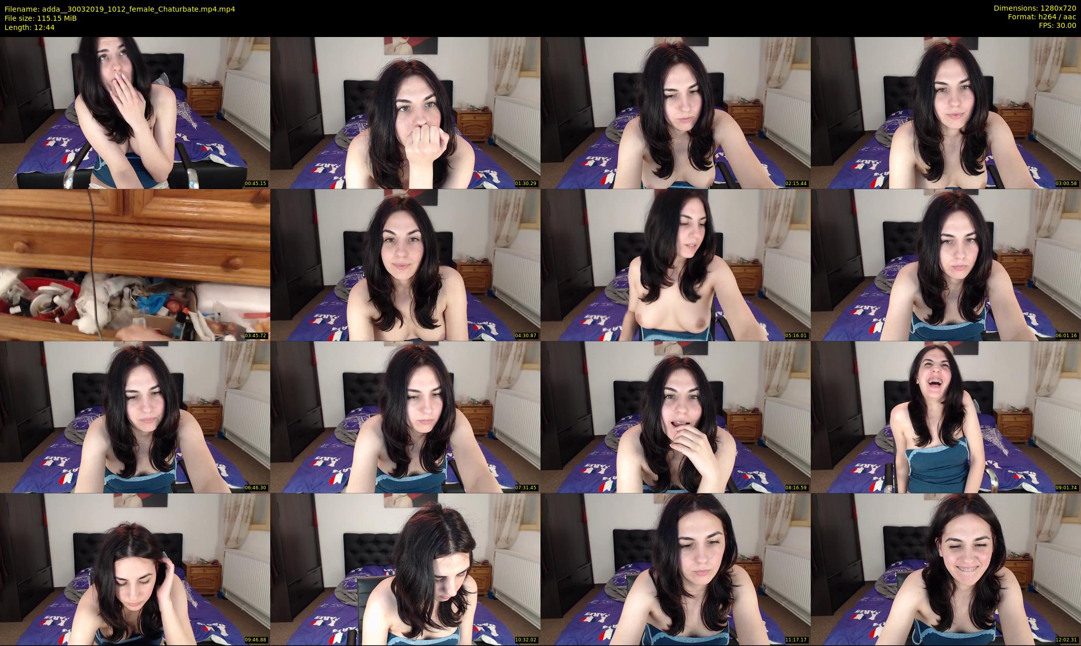 adda_ — 13 minute Chaturbate female cam show recording, 720p, Mar 30, 2019