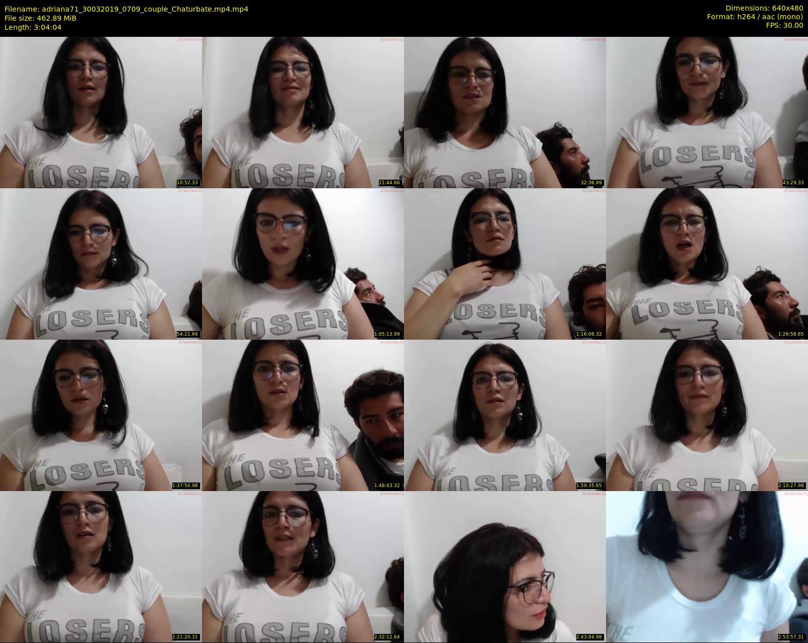 adriana71 — 185 minute Chaturbate couple cam show recording, 480p, Mar 30, 2019