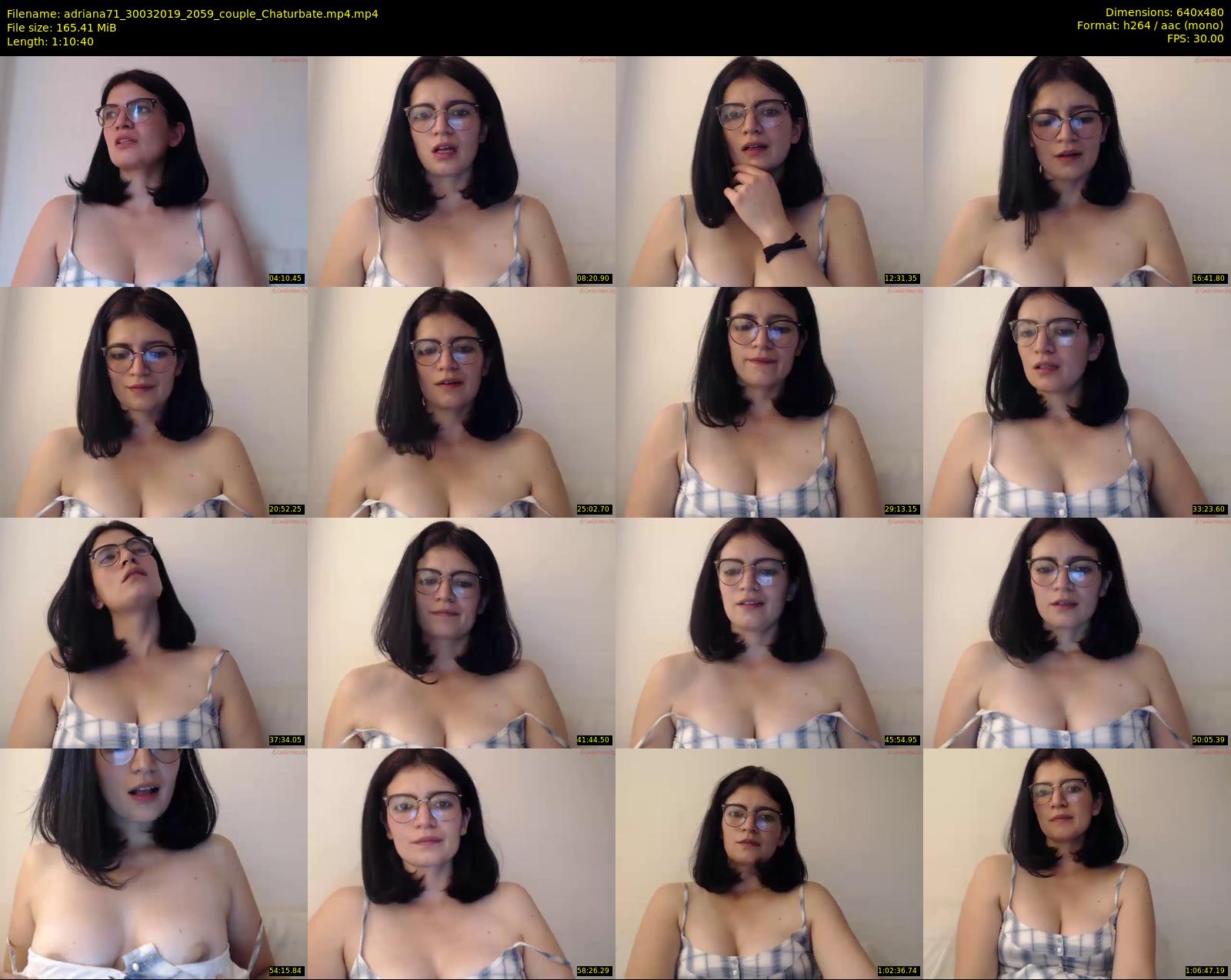 adriana71 — 71 minute Chaturbate couple cam show recording, 480p, Mar 30, 2019