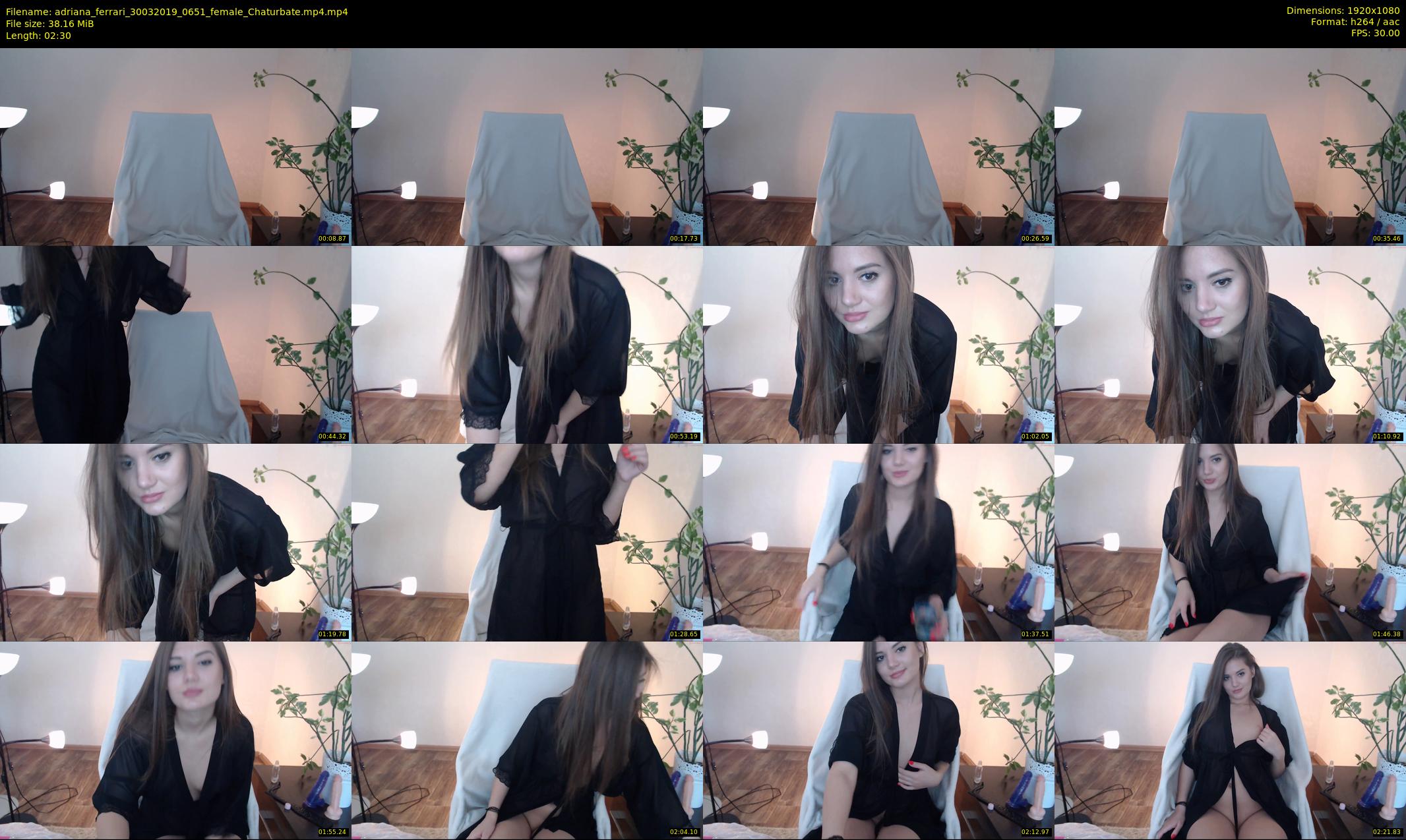 adriana_ferrari — 3 minute Chaturbate female cam show recording, 1080p, Mar 30, 2019