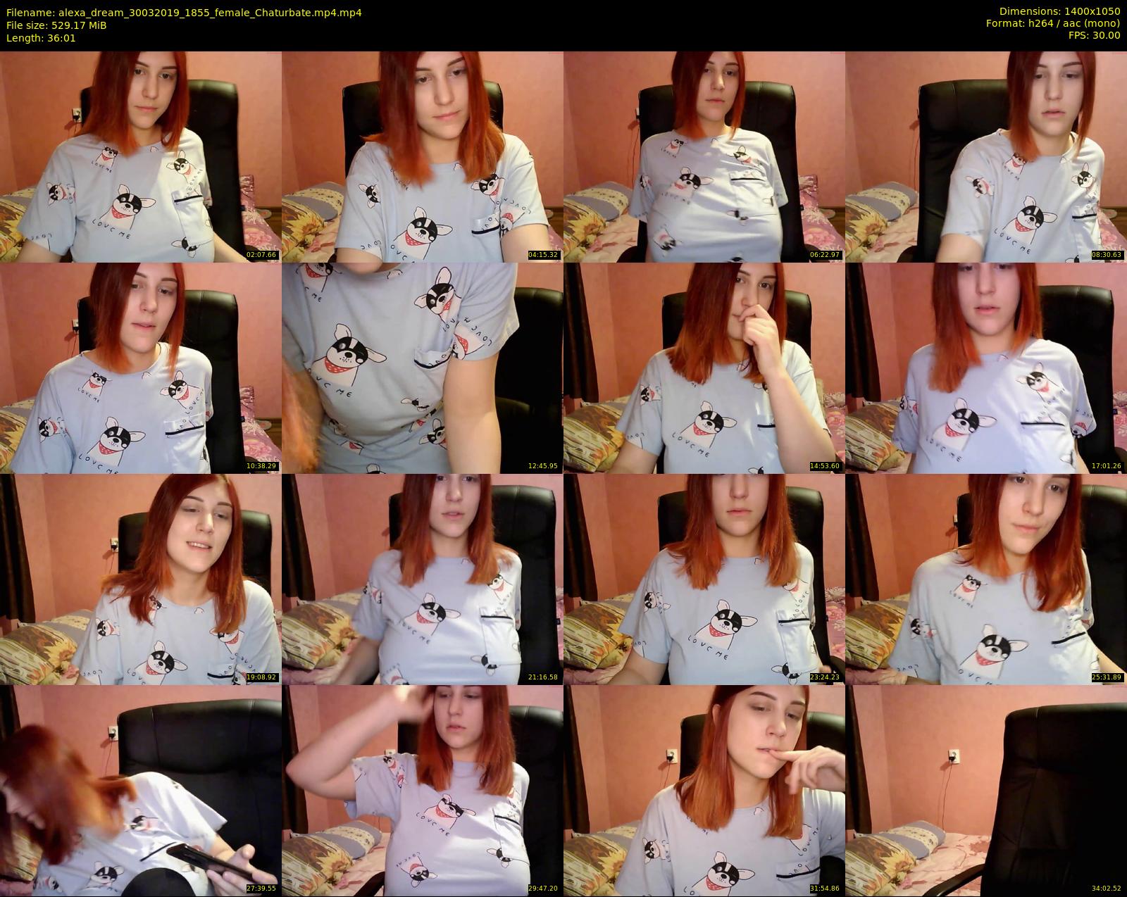 alexa_dream — 37 minute Chaturbate female cam show recording, 720p, Mar 30, 2019