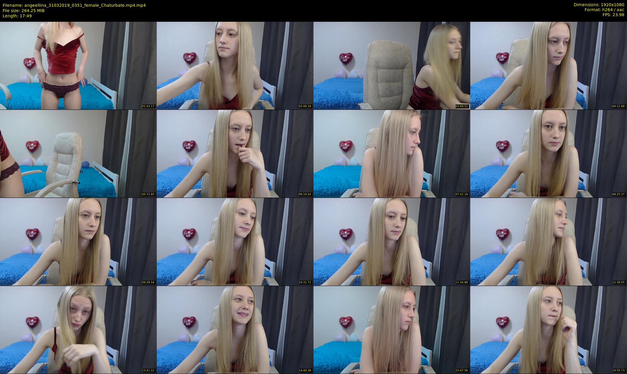 angeellina — 18 minute Chaturbate female cam show recording, 1080p, Mar 31, 2019