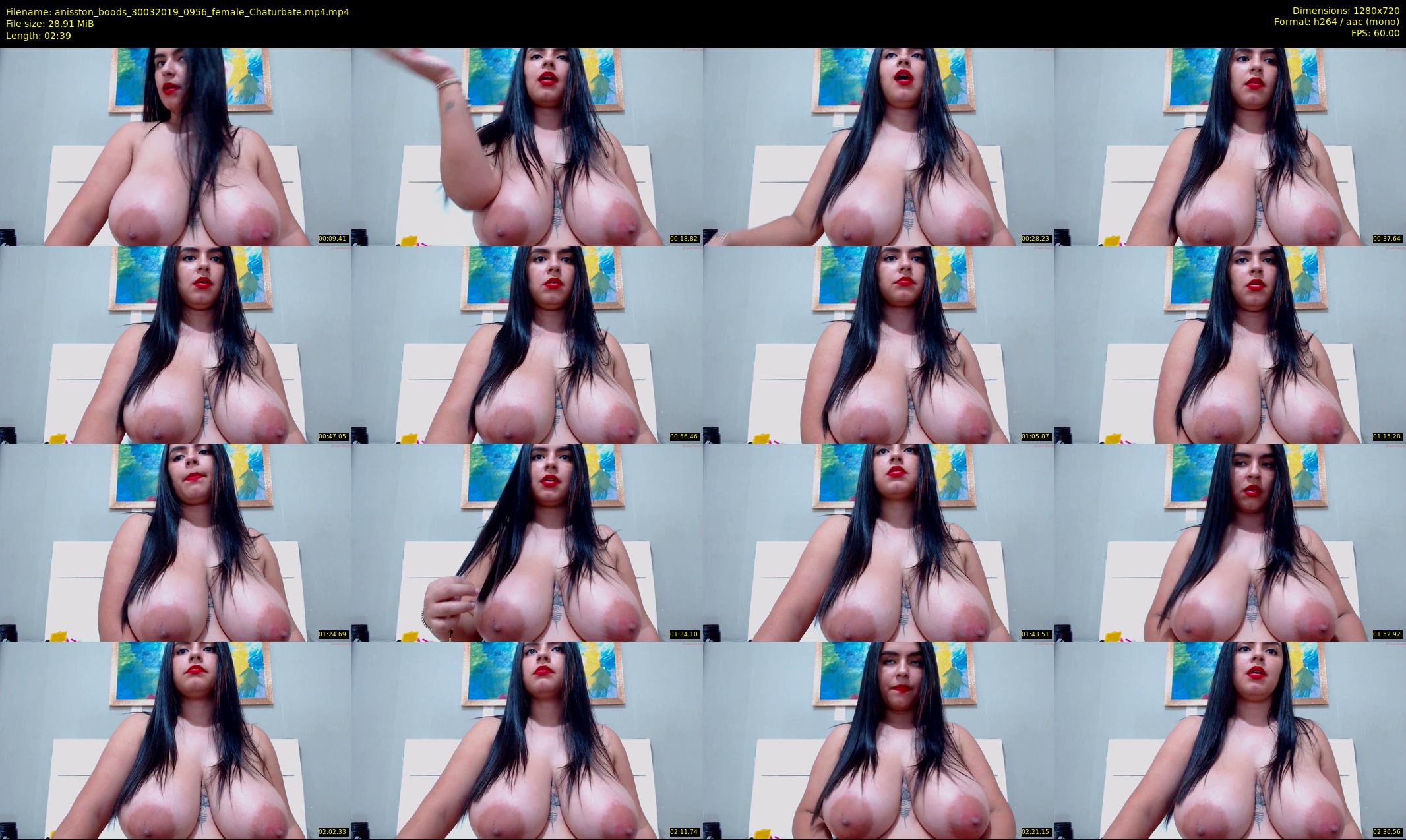 anisston_boods — 3 minute Chaturbate female cam show recording, 720p, Mar 30, 2019