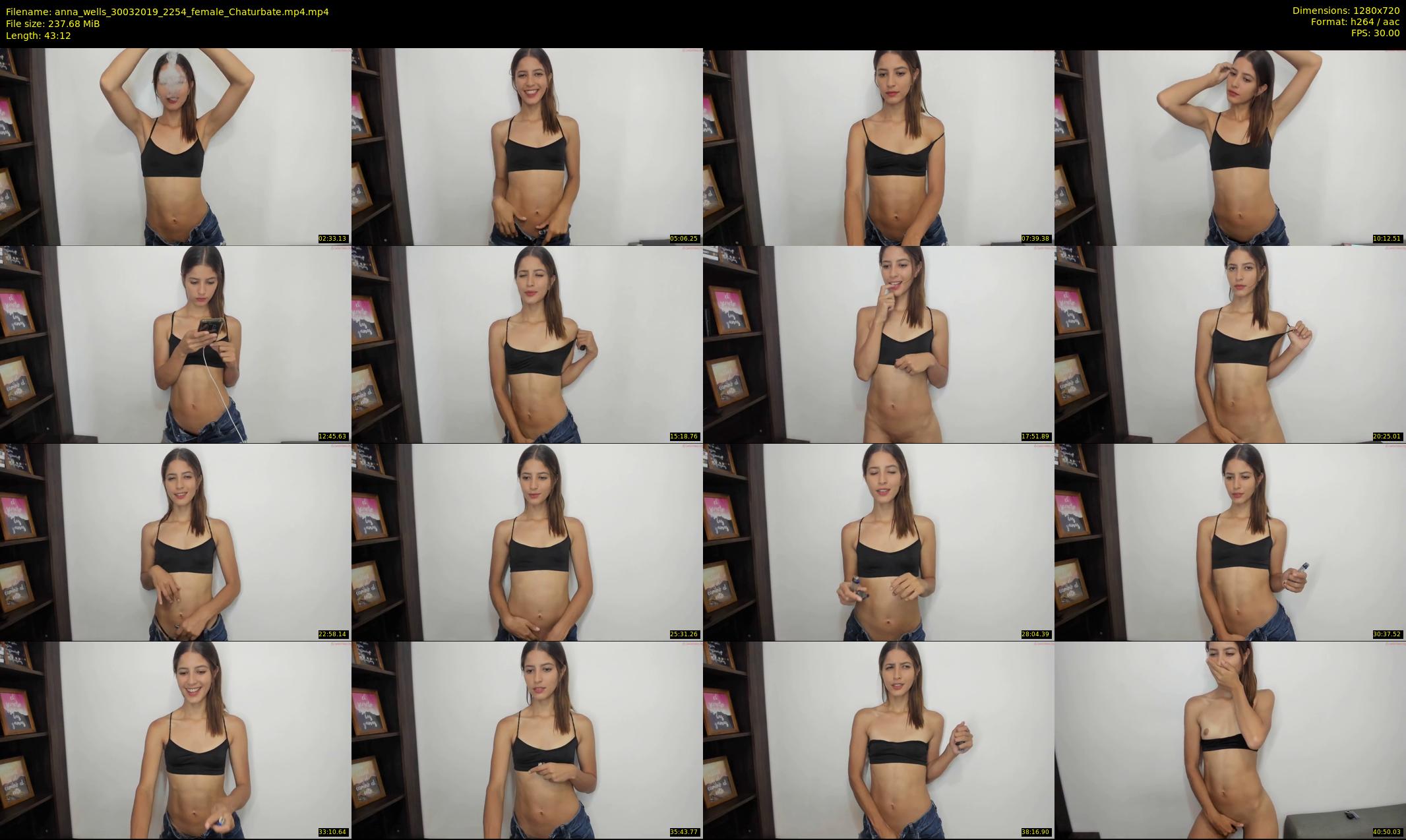 anna_wells — 44 minute Chaturbate female cam show recording, 720p, Mar 30, 2019