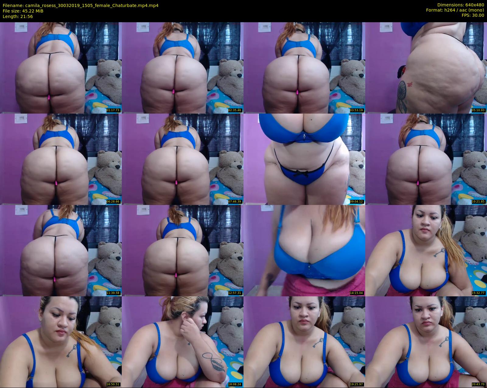 camila_rosess — 22 minute Chaturbate female cam show recording, 480p, Mar 30, 2019