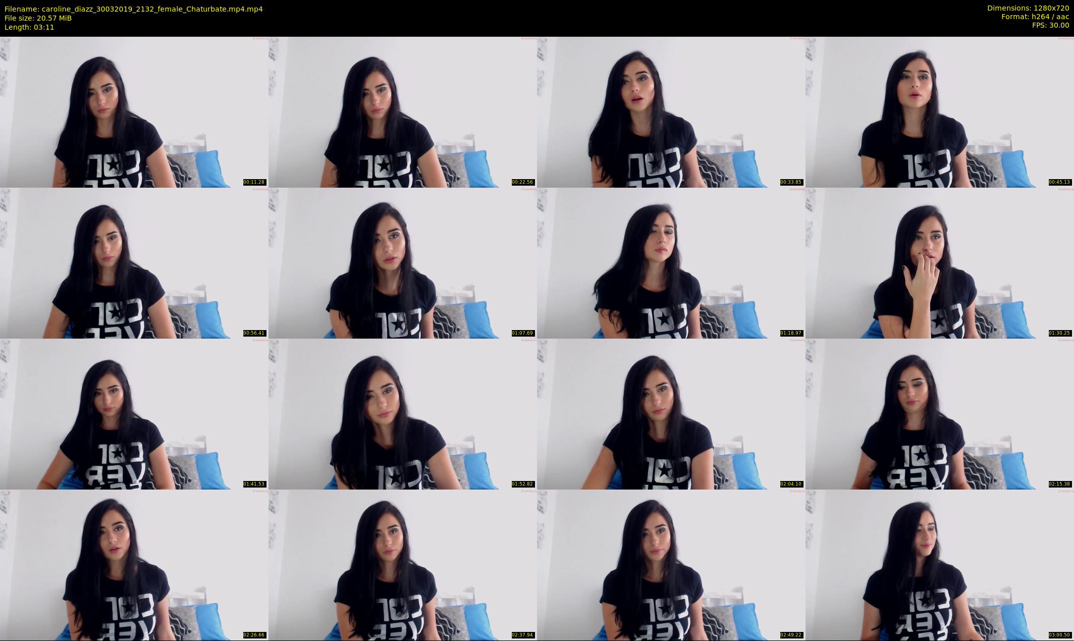 caroline_diazz — 4 minute Chaturbate female cam show recording, 720p, Mar 30, 2019