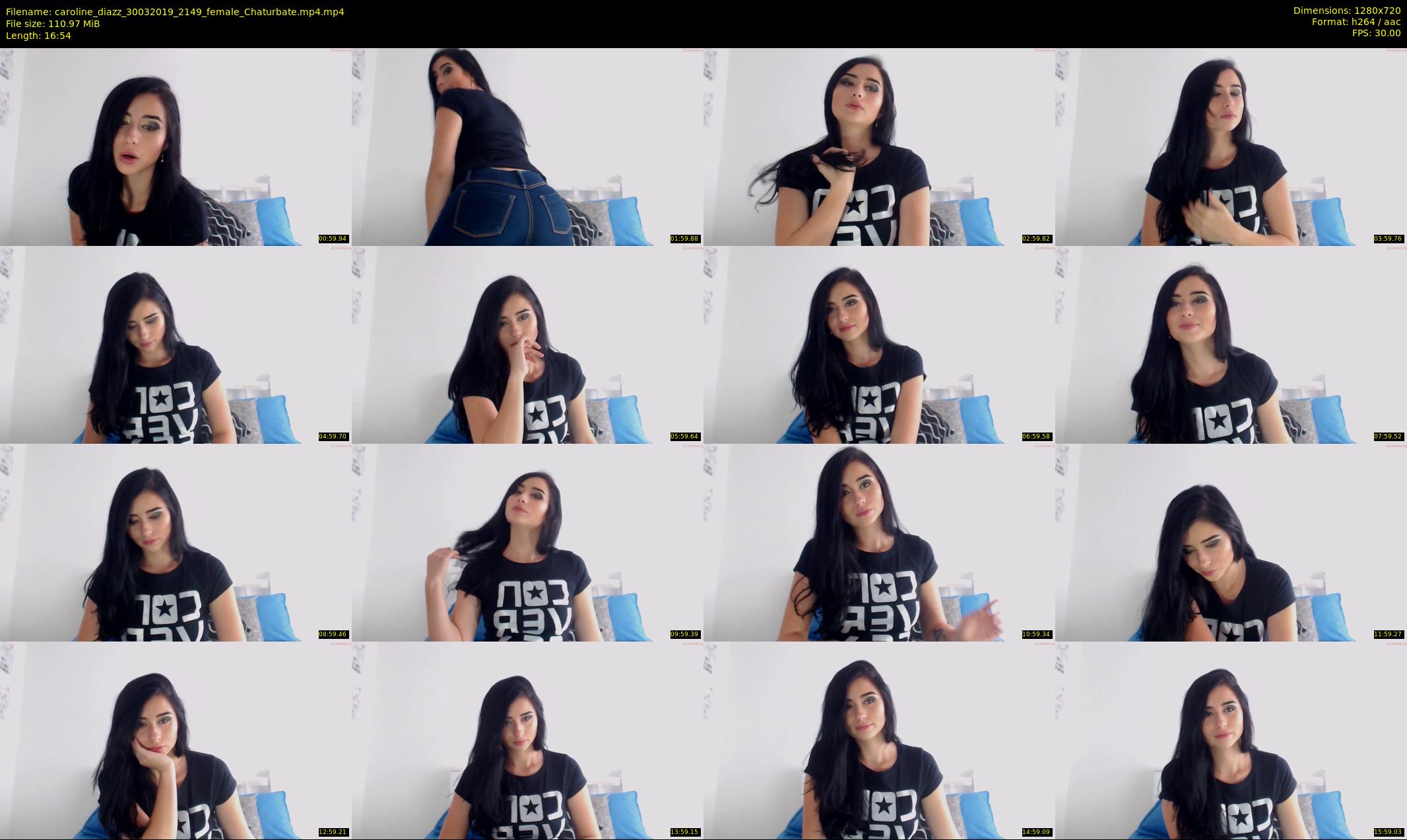 caroline_diazz — 17 minute Chaturbate female cam show recording, 720p, Mar 30, 2019