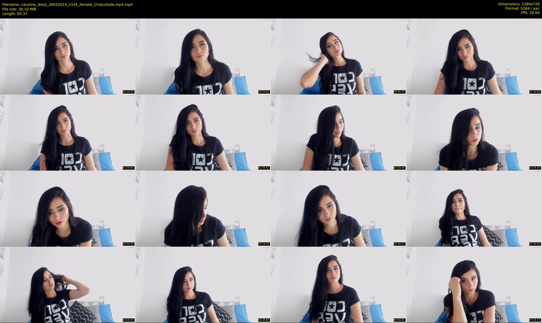 caroline_diazz — 6 minute Chaturbate female cam show recording, 720p, Mar 30, 2019