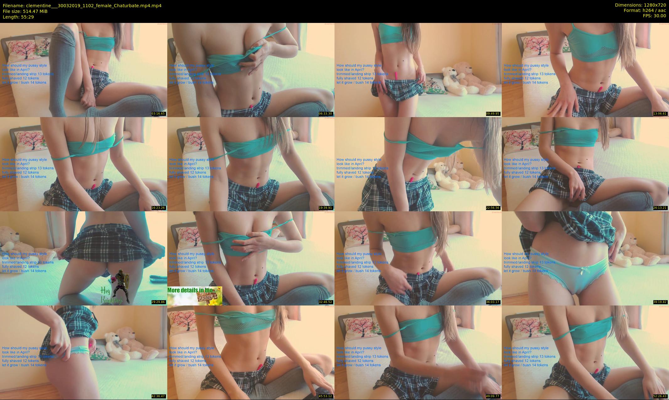 clementine__ — 56 minute Chaturbate female cam show recording, 720p, Mar 30, 2019