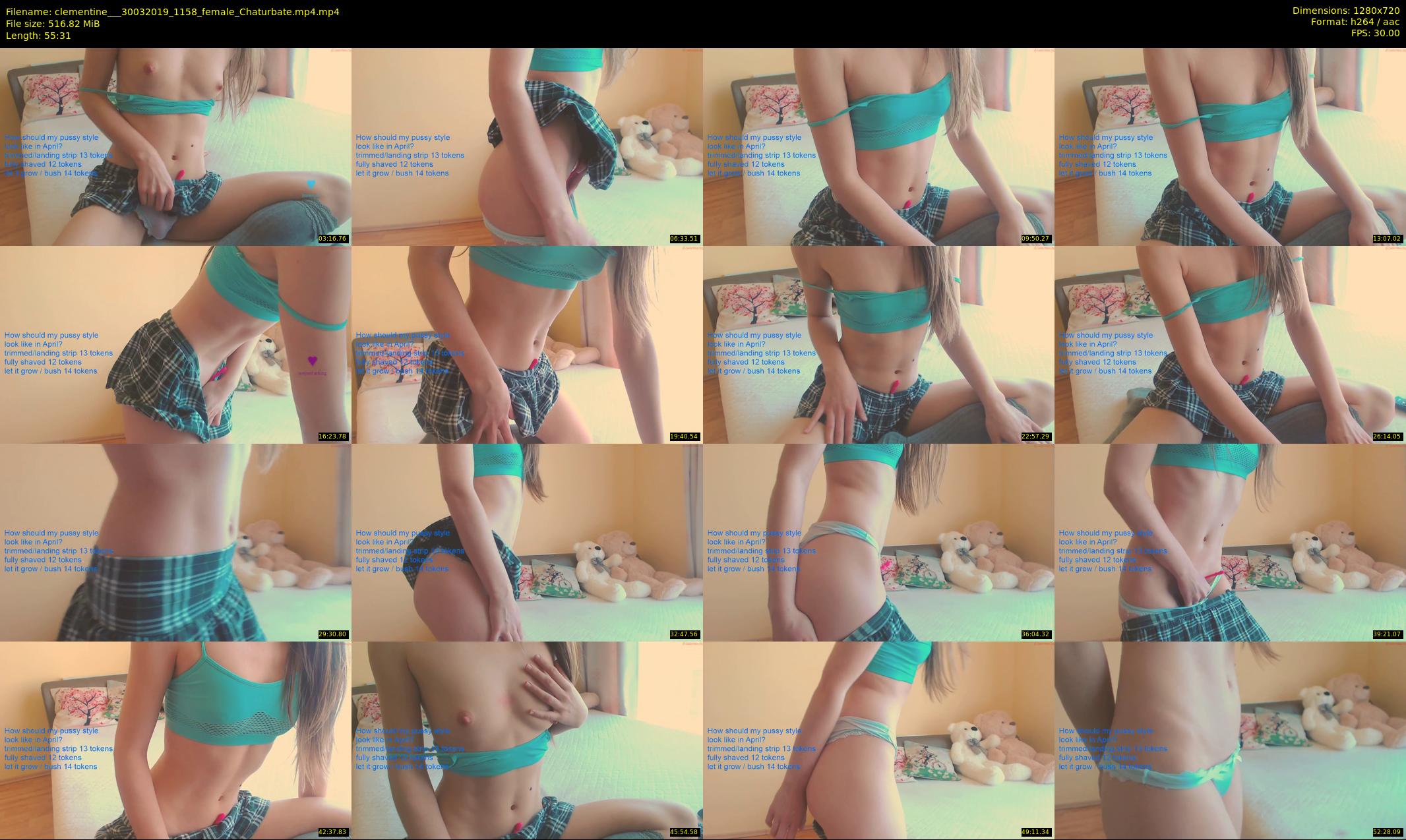 clementine__ — 56 minute Chaturbate female cam show recording, 720p, Mar 30, 2019