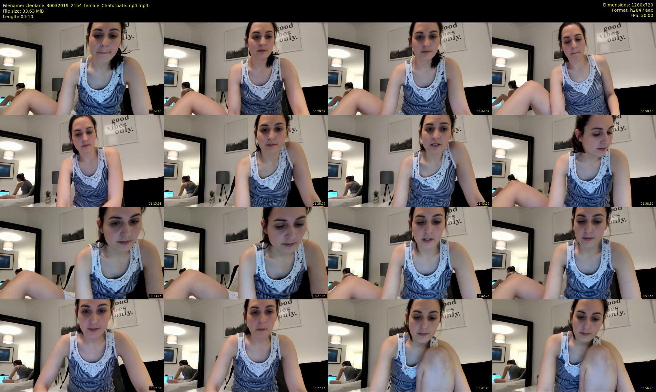 cleolane — 5 minute Chaturbate female cam show recording, 720p, Mar 30, 2019