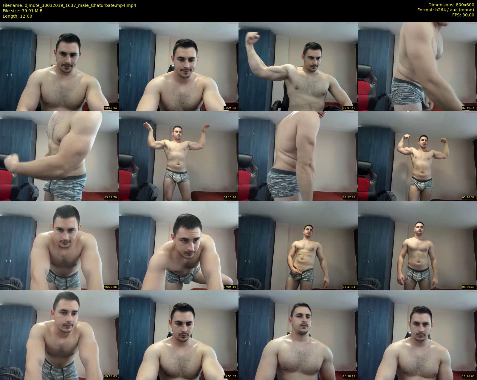 djmute — 12 minute Chaturbate male cam show recording, 480p, Mar 30, 2019