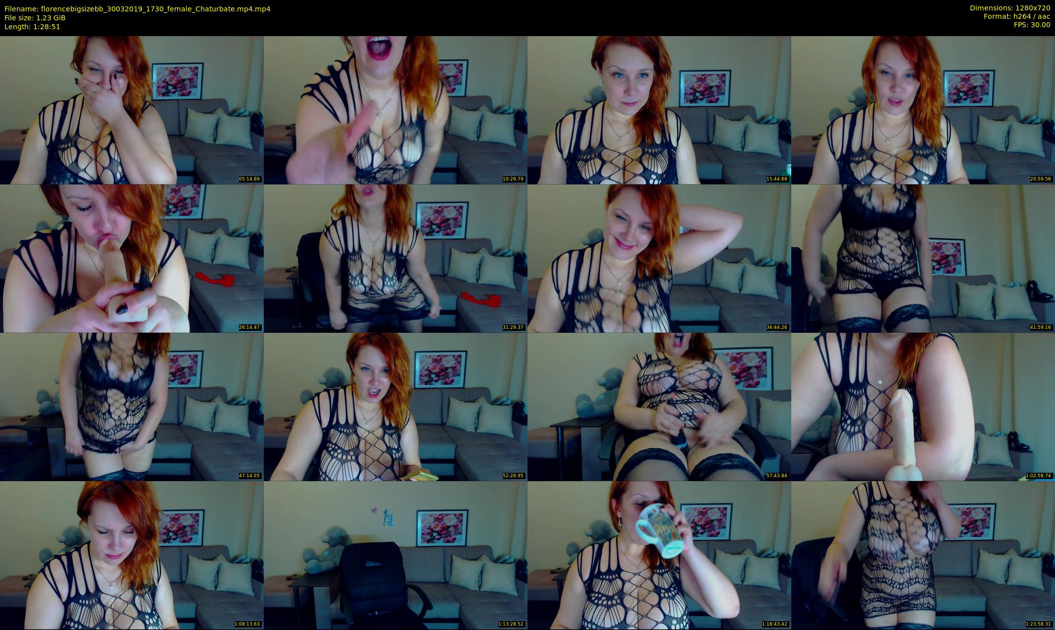 florencebigsizebb — 89 minute Chaturbate female cam show recording, 720p, Mar 30, 2019