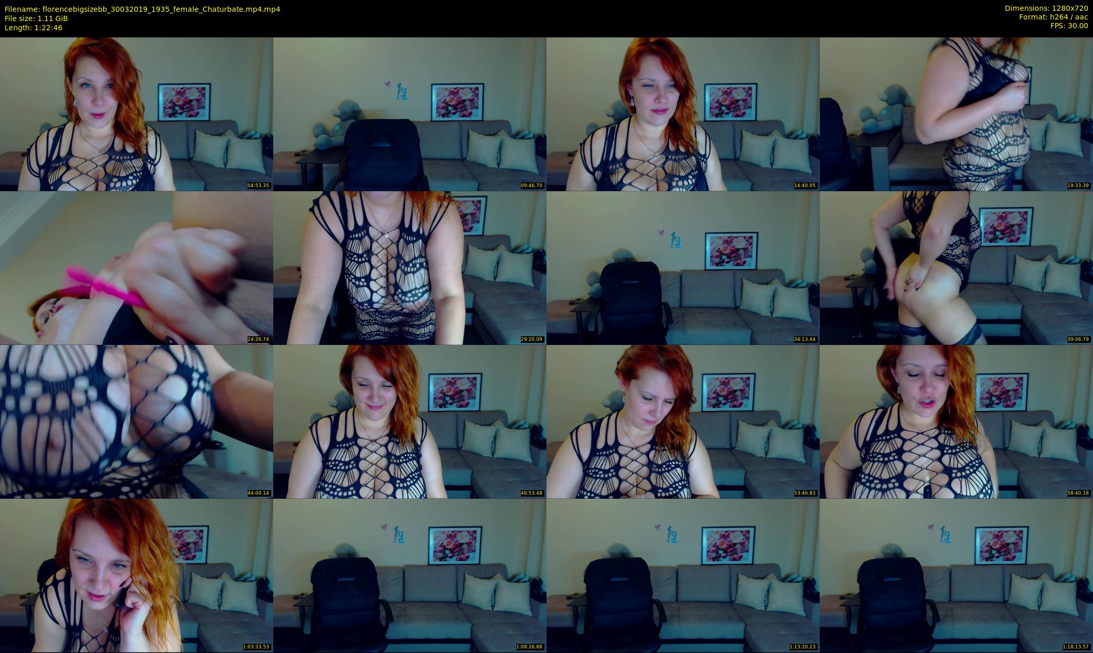 florencebigsizebb — 83 minute Chaturbate female cam show recording, 720p, Mar 30, 2019