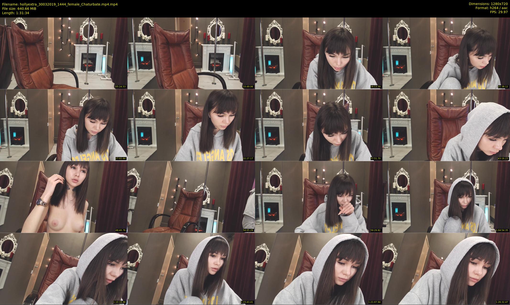 hollyextra — 92 minute Chaturbate female cam show recording, 720p, Mar 30, 2019