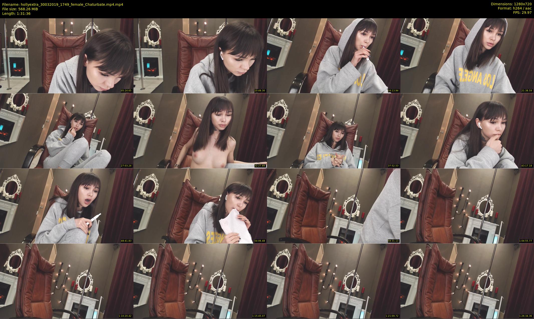hollyextra — 92 minute Chaturbate female cam show recording, 720p, Mar 30, 2019